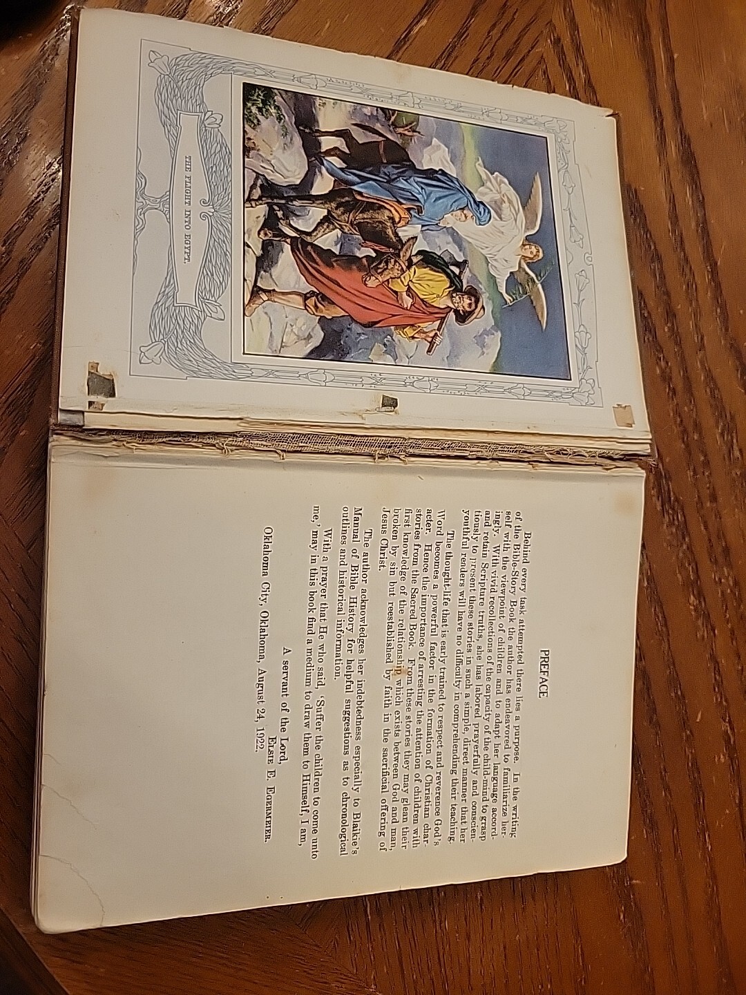 Antique Bible Story Book Elsie Egermeier 1922 Profusely Illustrated