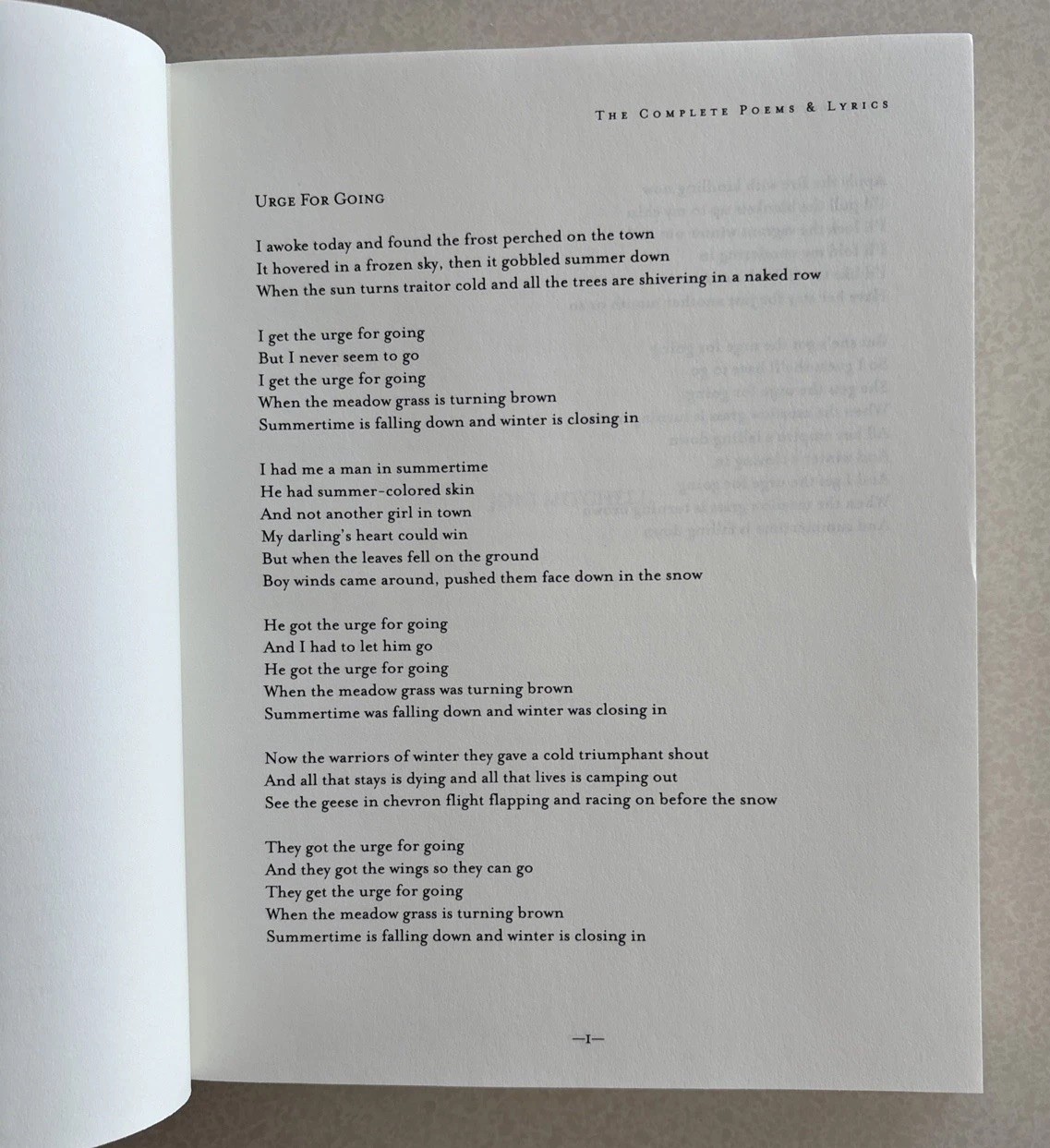 Joni Mitchell: The Complete Poems and Lyrics, 1st Edition, 1st Print 1997 HC-DJ