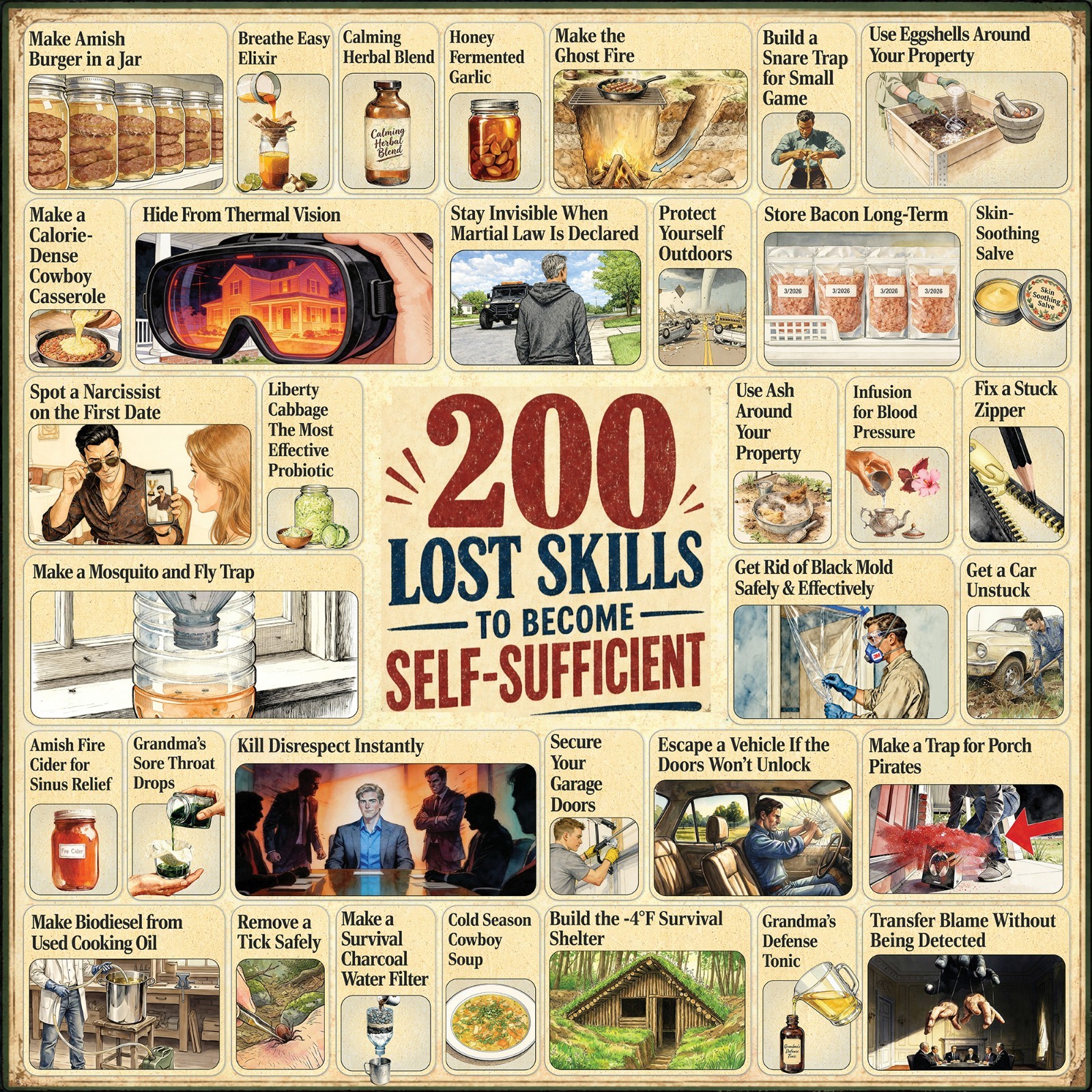 The Lost Skills of Independence – Hardcover, Spiral Bound, Colored Illustrations