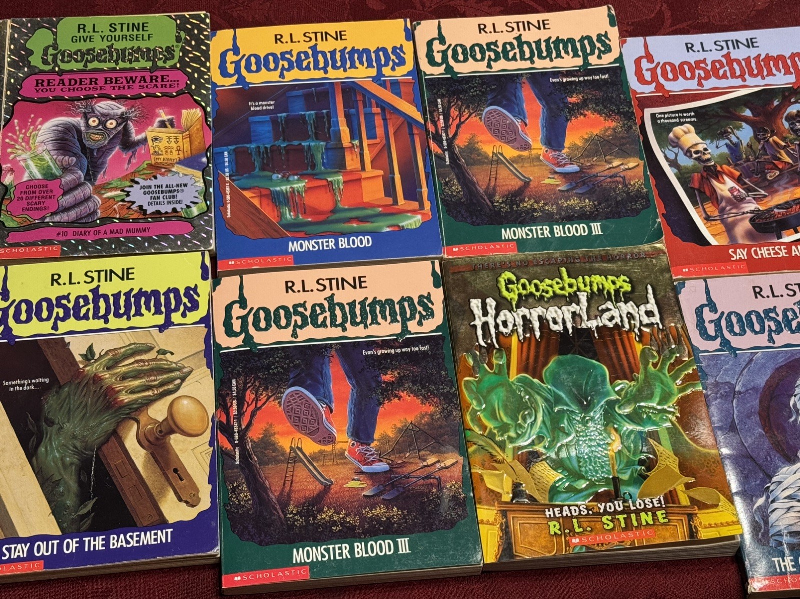 R.L. STINE GOOSEBUMPS LOT 17 BOOKS USED PRE OWNED PRE LOVED (READ DESCRIPTION) !