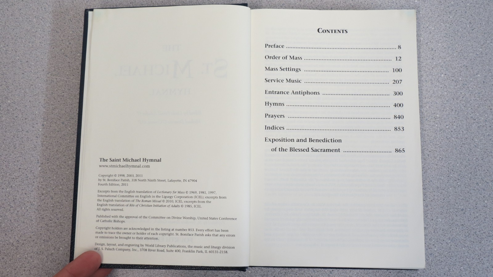 St. Michael Hymnal – Fourth Edition 2011 – Schafer, Roman Catholic Church