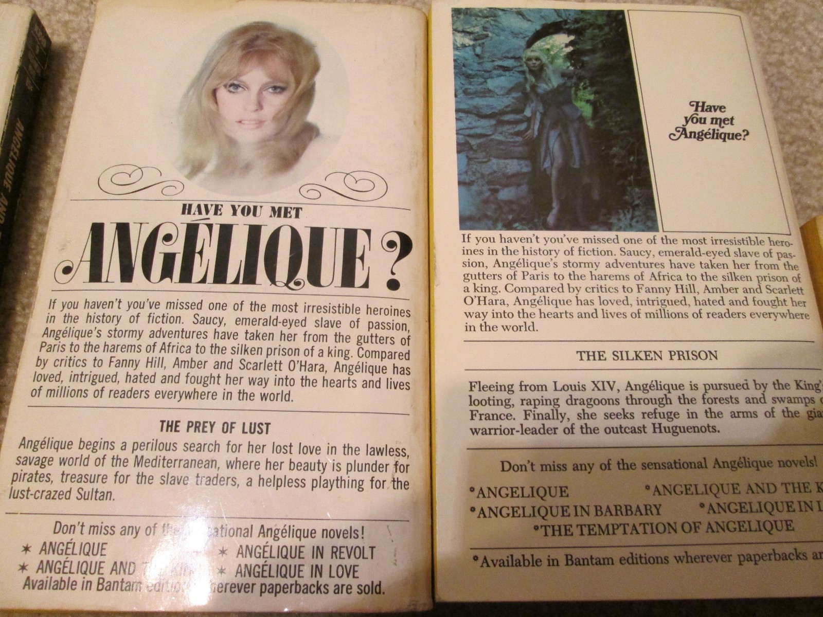 Angelique By Sergeanne Golon Vintage Romance Series *RARE* Of 9 PB, COMPLETE SET