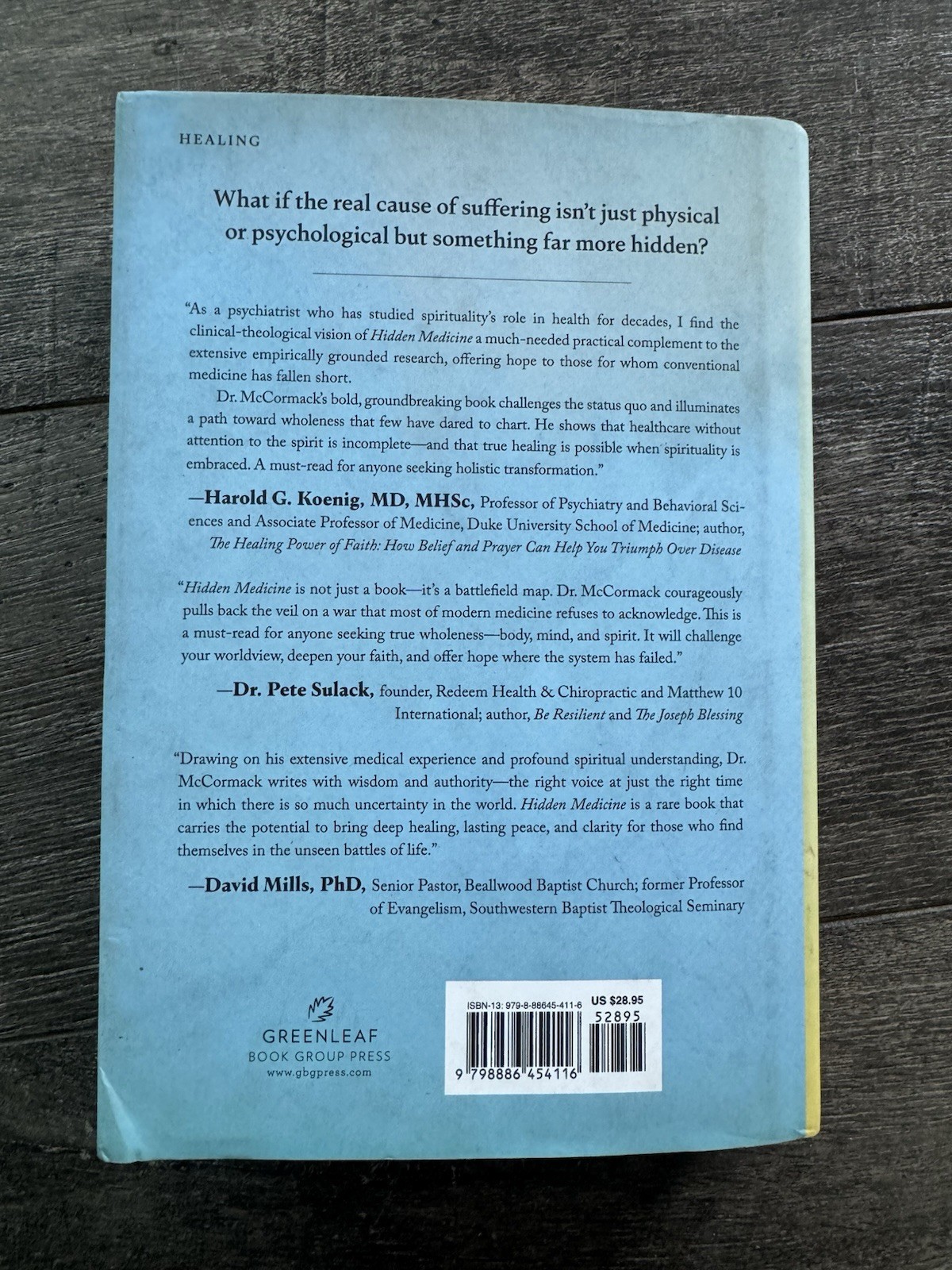 Thomas McCormack Hidden Medicine (Hardback)