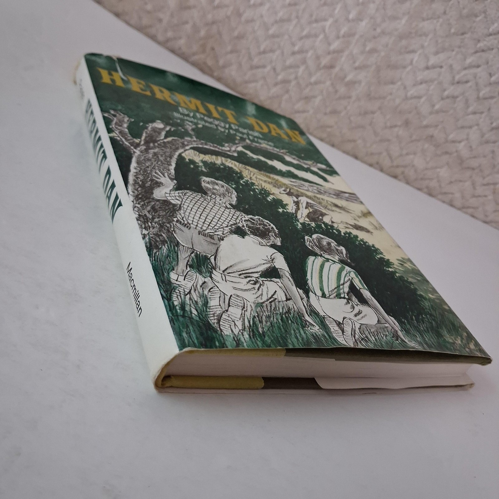 Vintage Hermit Dan Peggy Parish Childrens Mystery Green HC DJ 1977 USA Macmillan
