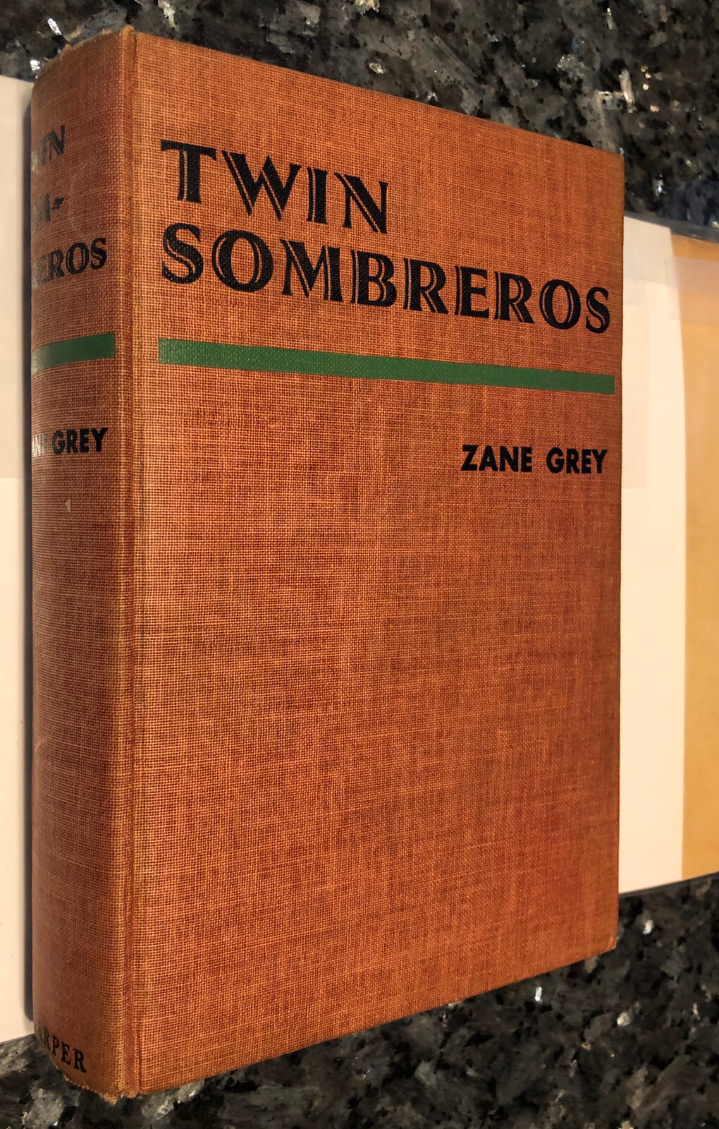TWIN SOMBREROS By ZANE GREY 1ST ED.,1ST PRINT 1941, G+ ACTION WESTERN