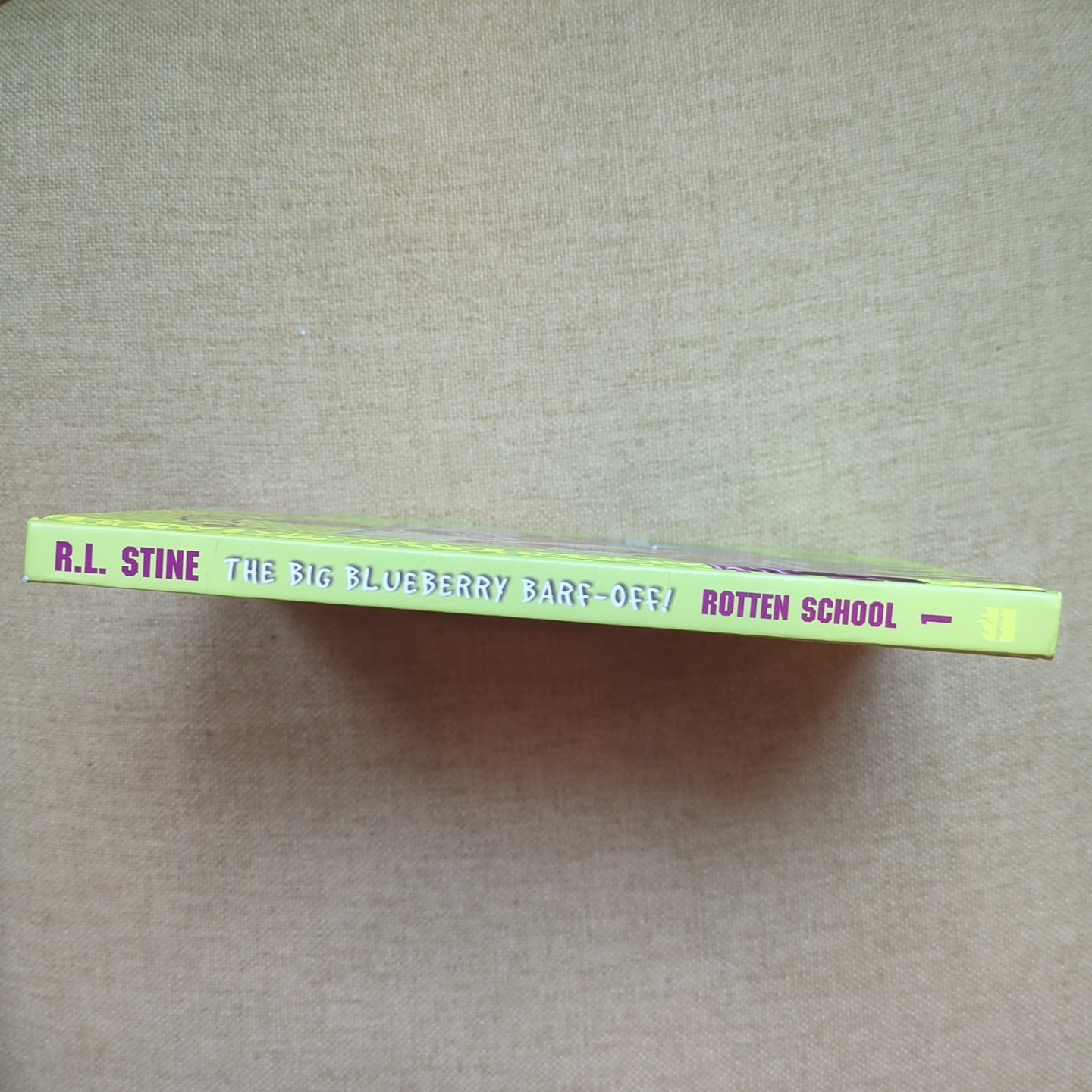S1GNED 1st Edition Rotten School Big Blueberry Barf Off Stickers Inc R.L. Stine
