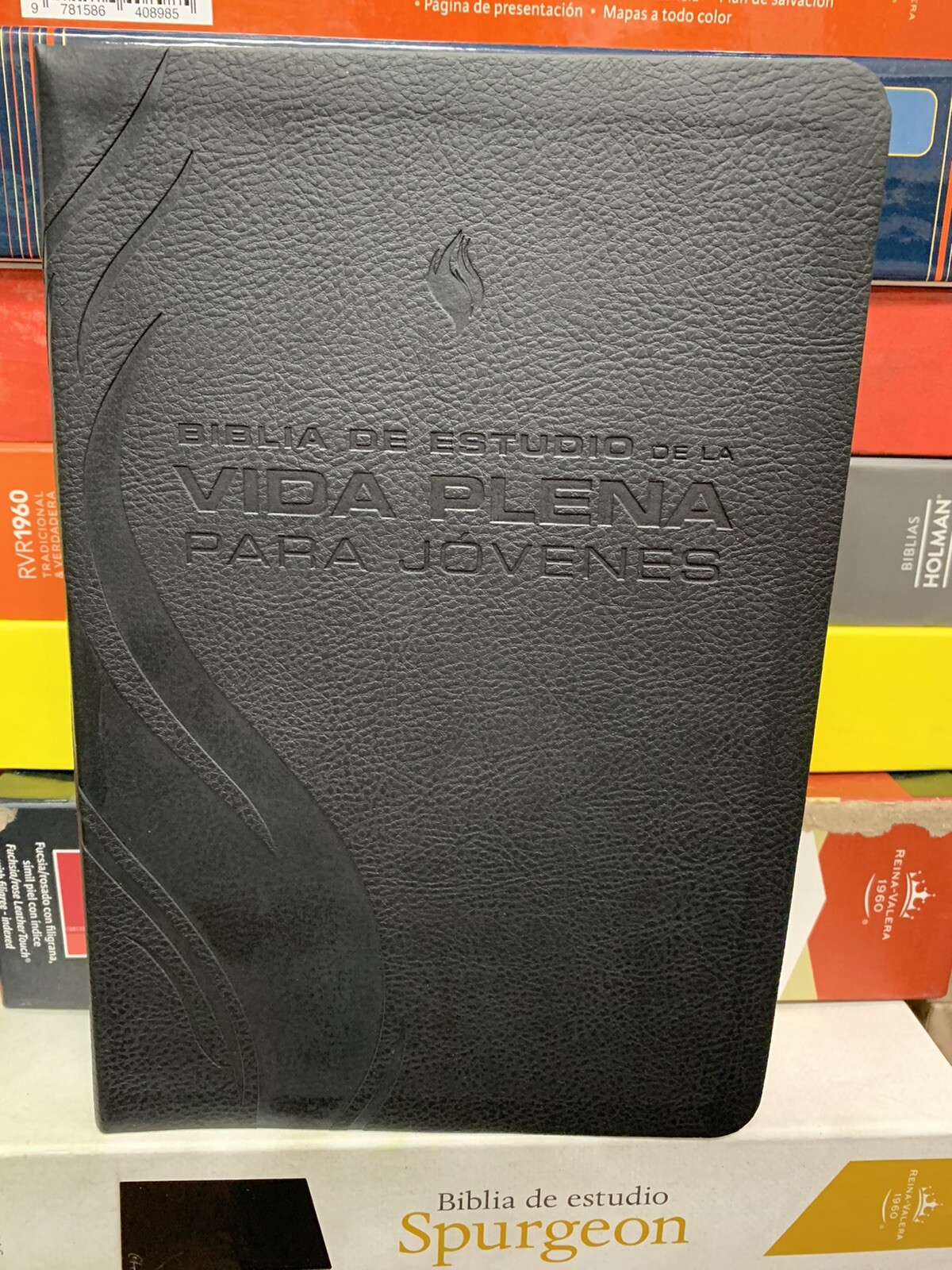 BIBLIA DE ESTUDIO DE LA VIDA PLENA PARA JÓVENES REINA VALERA 1960 NEGRO PIEL IMI