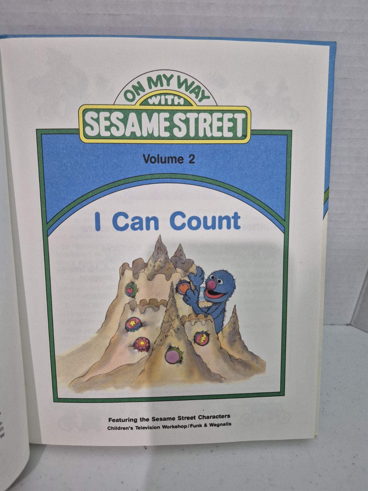 On My Way with Sesame Street Volumes 2 & 3 Vintage Book Set Jim Henson 1989