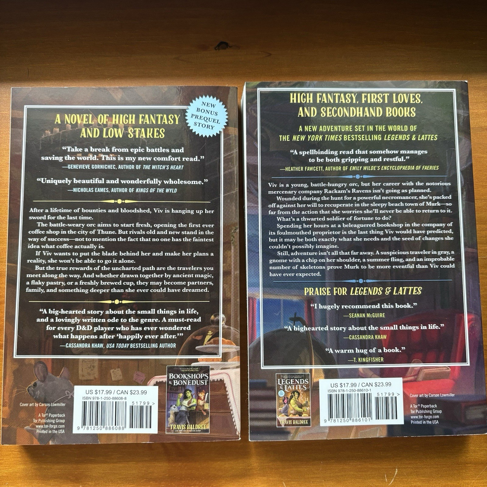 Legends & Lattes And Bookshops & Bonedust By Travis Baldree