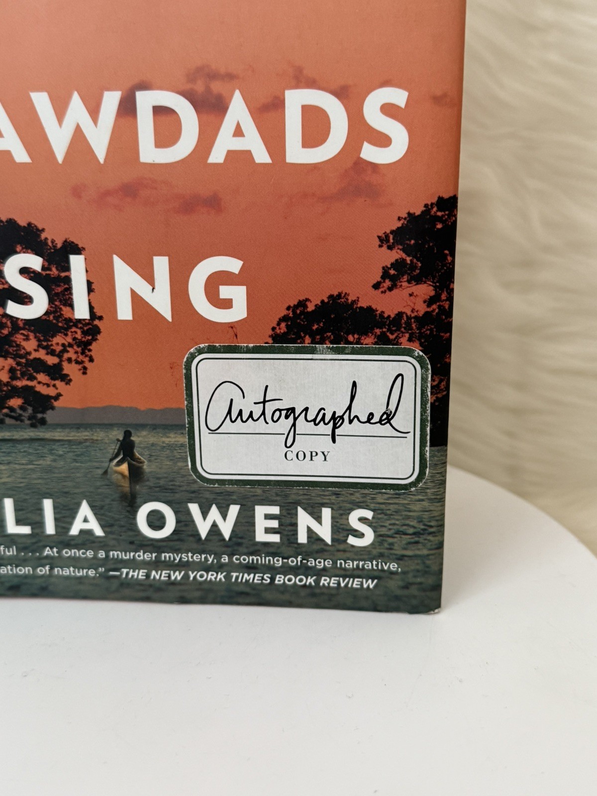 Where the Crawdads Sing: By Delia Owens (2018, Hardcover) Signed Copy