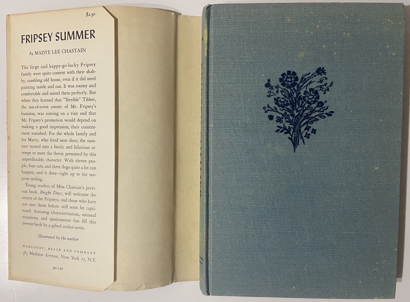 Fripsey Summer by Madye Lee Chastain (1953 1st Hardcover)