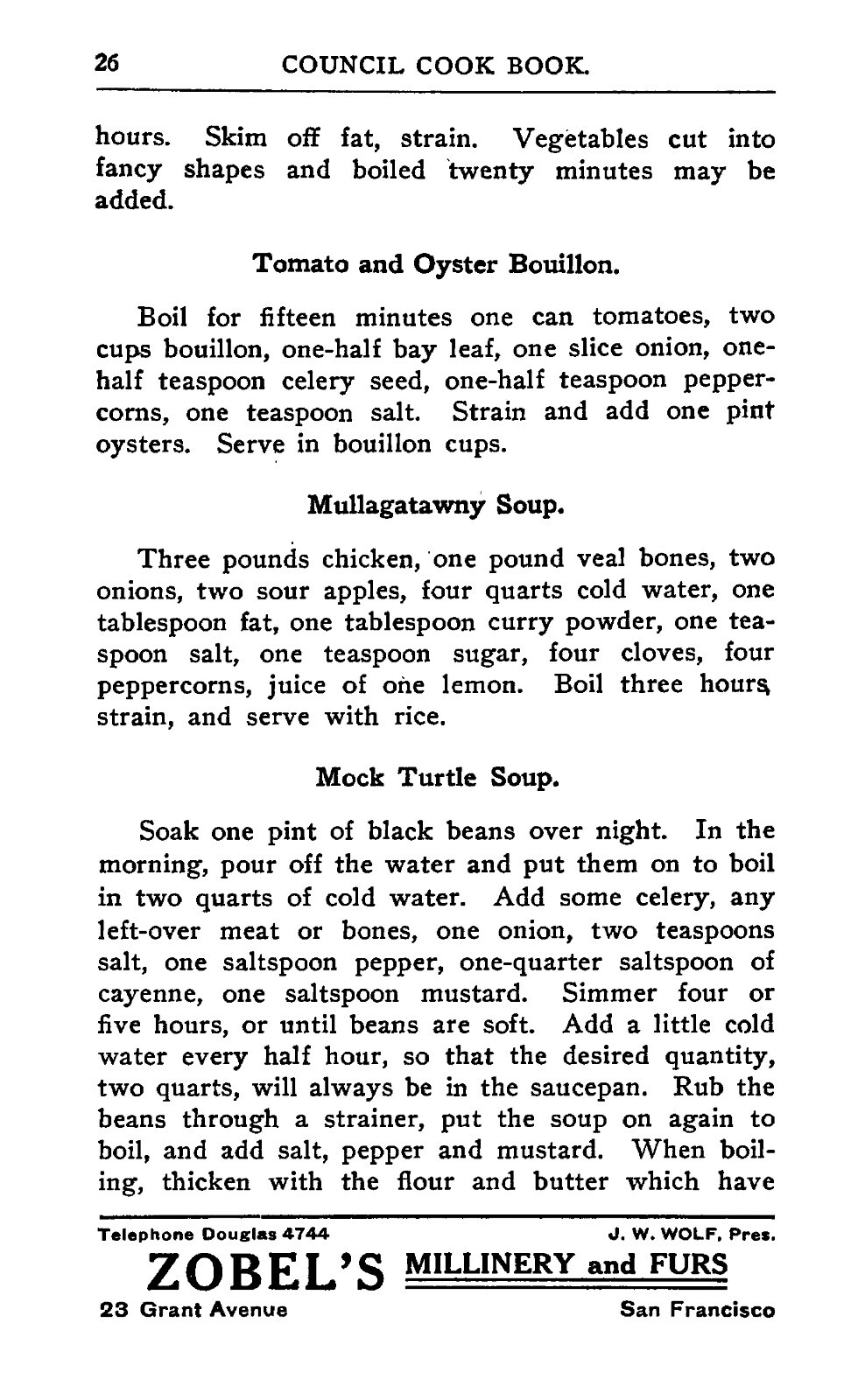 1909 The Council Cook Book By The Council Of Jewish Women 175 Pages