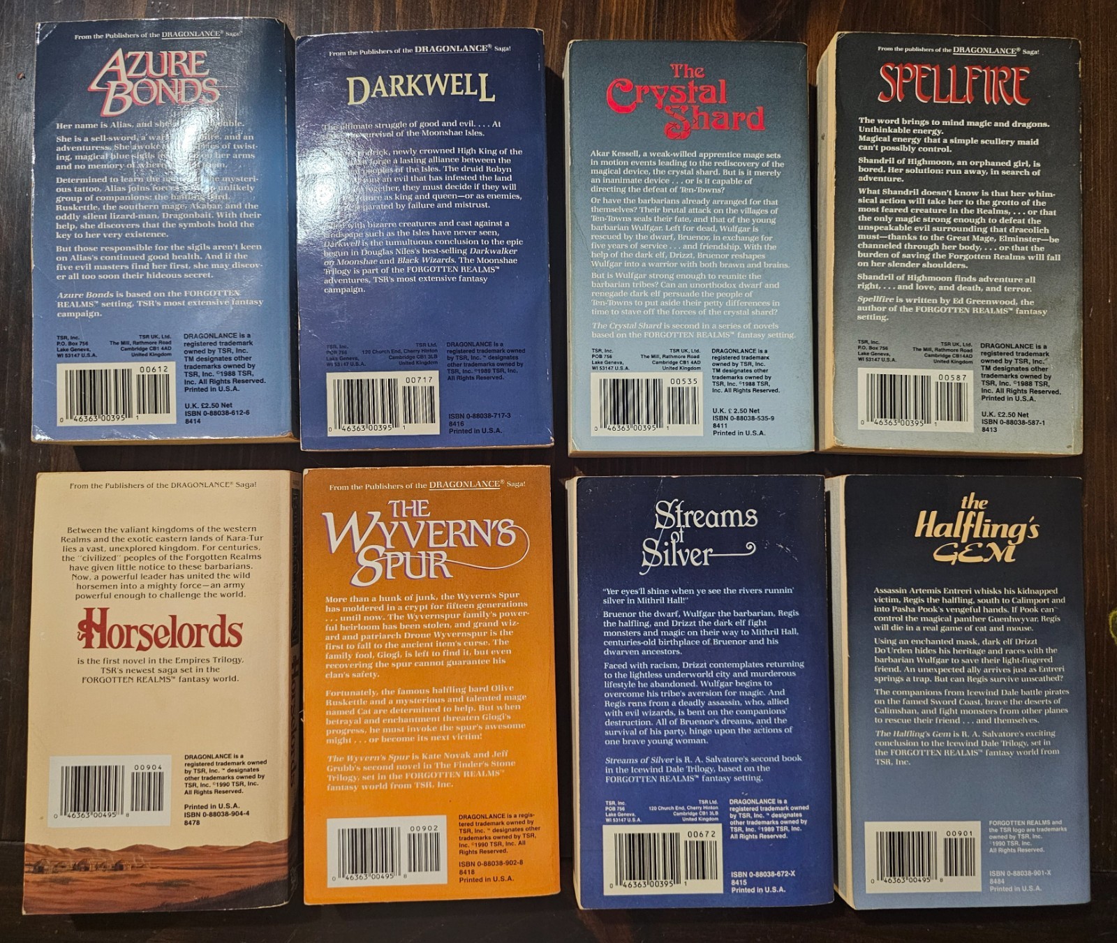 Forgotten Realms Mixed Series Lot of 8 Paperback Books Fantasy R.A. Salvatore