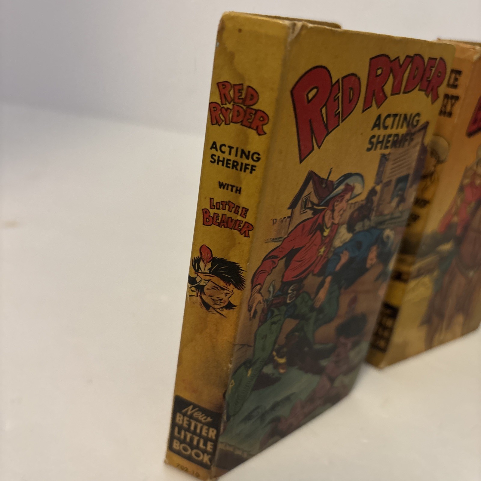 Lot Of 3 Vintage New Better Little Books Westerns