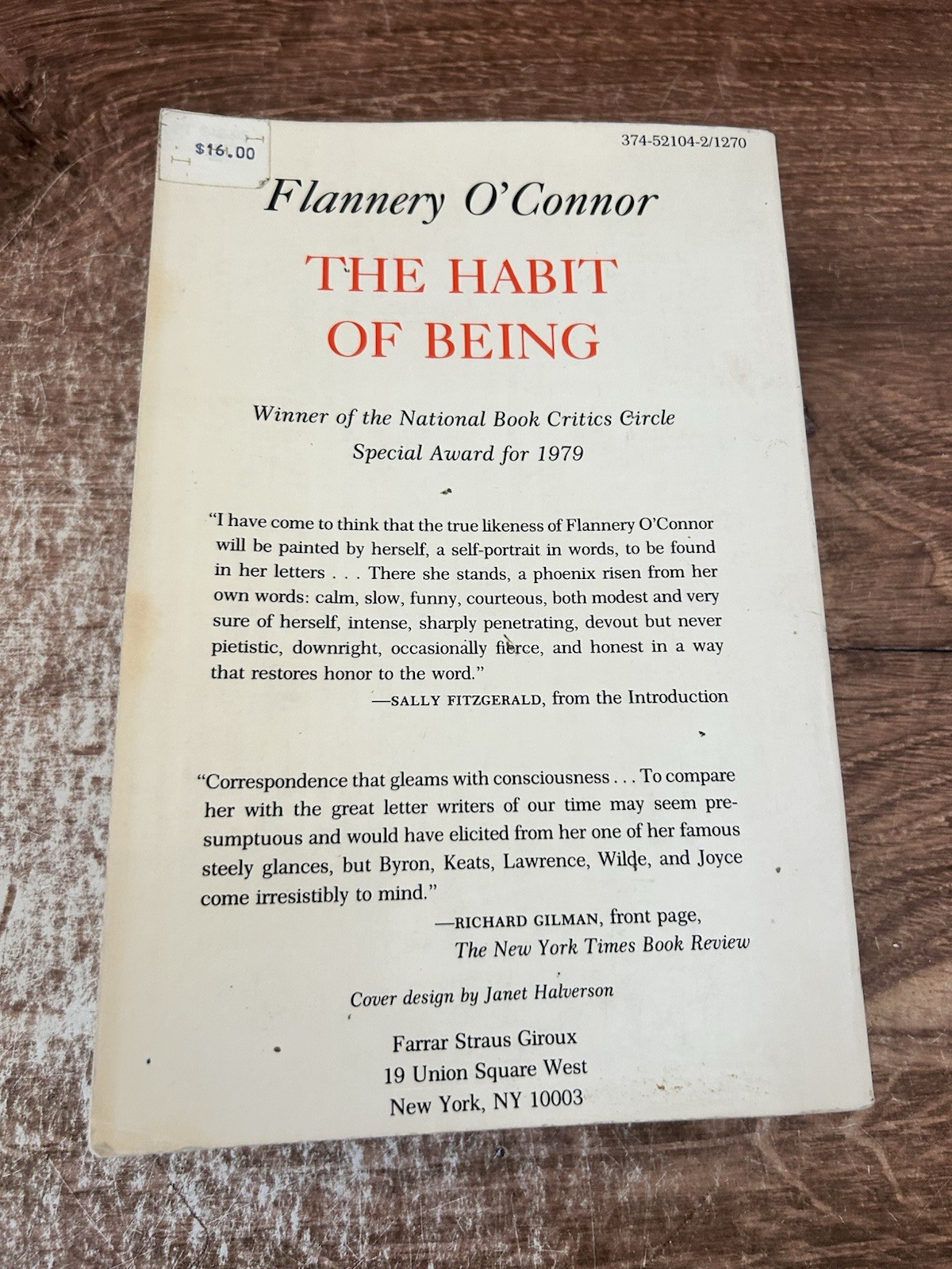 Habit of Being : Letters of Flannery O’Connor by Flannery O’Connor (1988, Trade