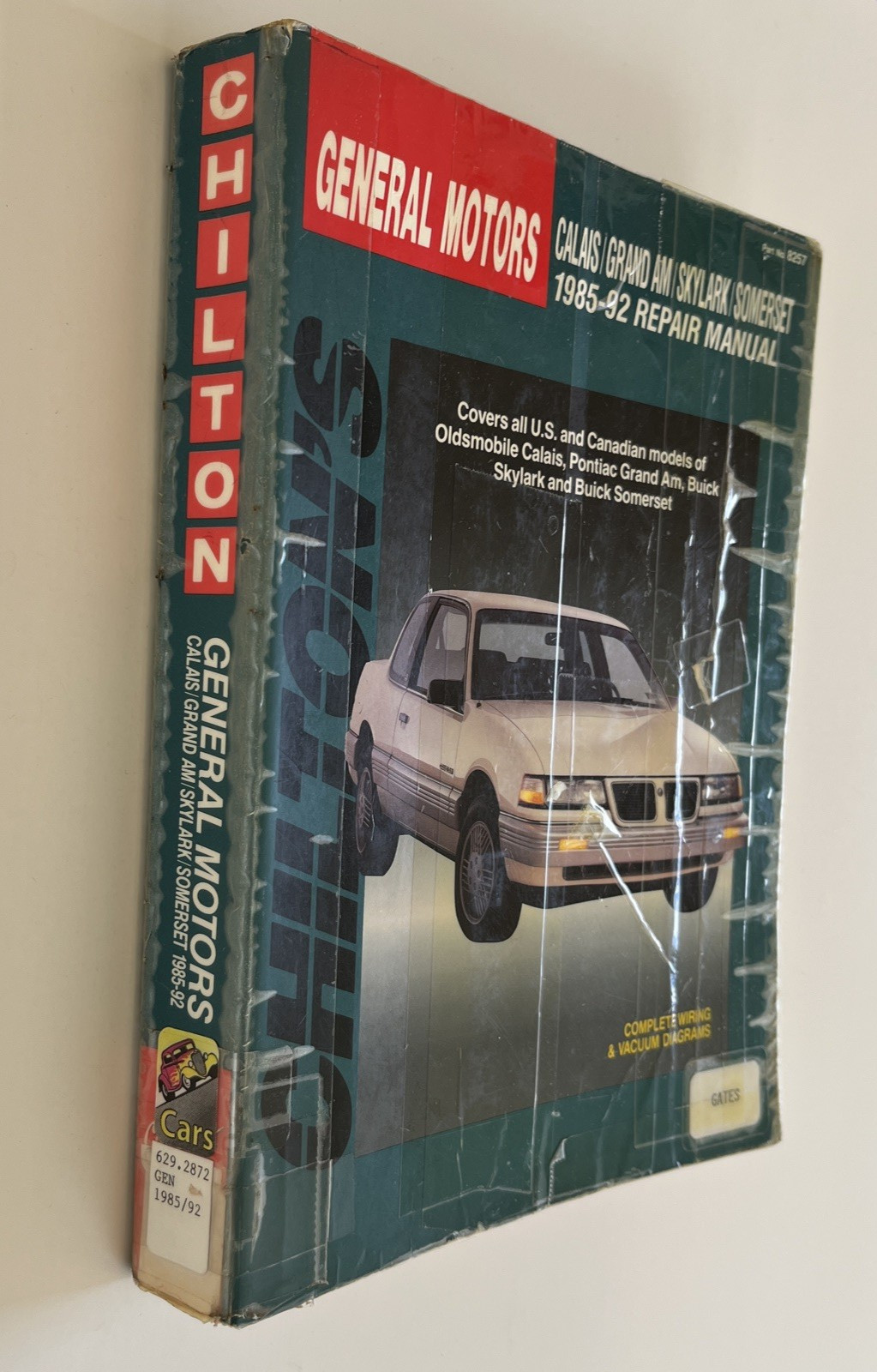 Chilton’s General Motors 1985-922 Repair Manual Pontiac Chilton Grand Am Ex-Lib