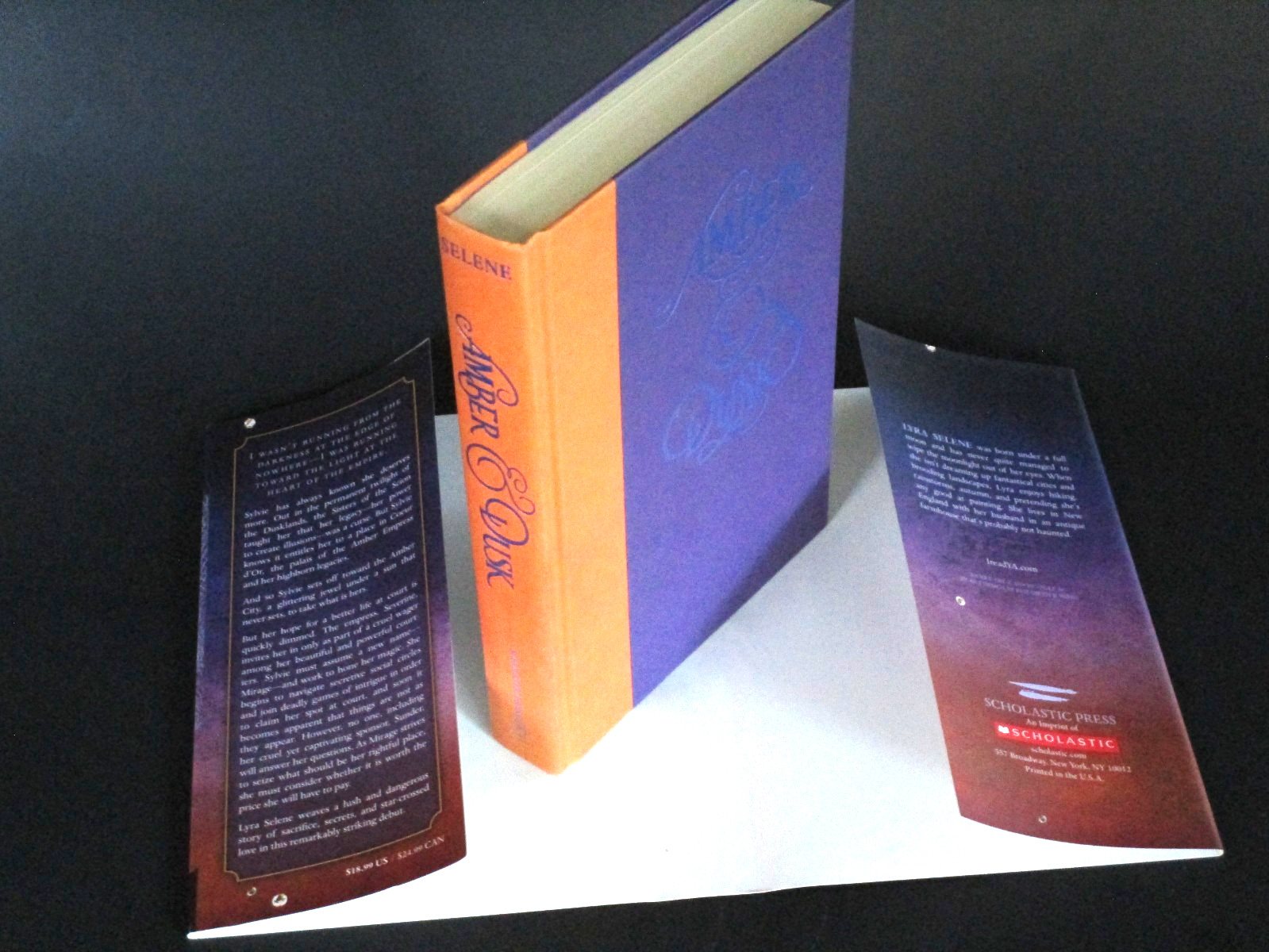 Amber & Dusk by Lyra Selene. Owlcrate Edition Signed by Author. Hardcover Book