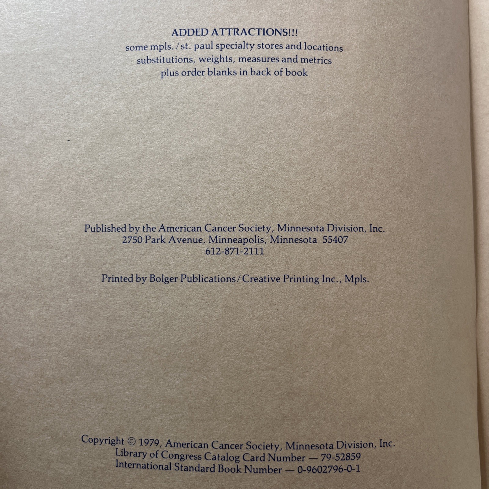 Minnesota Heritage Cookbook 1979 Hand-Me-Down Recipes Softbound Vintage 1st Ed