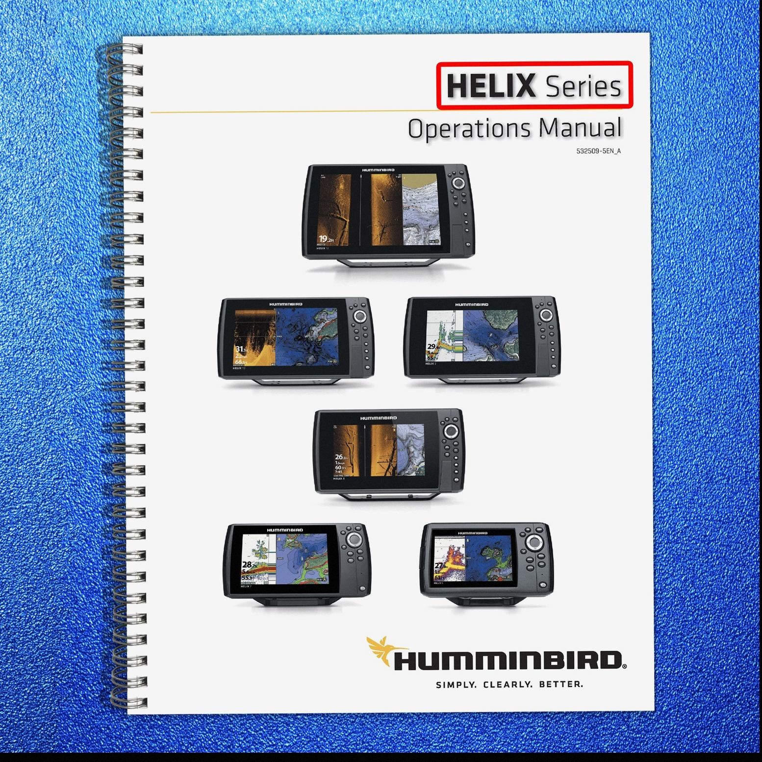 HUMMINBIRD HELIX G2 G3 G4 5 7 8 9 10 Operators Manual – SPIRAL FIXED – COVERS