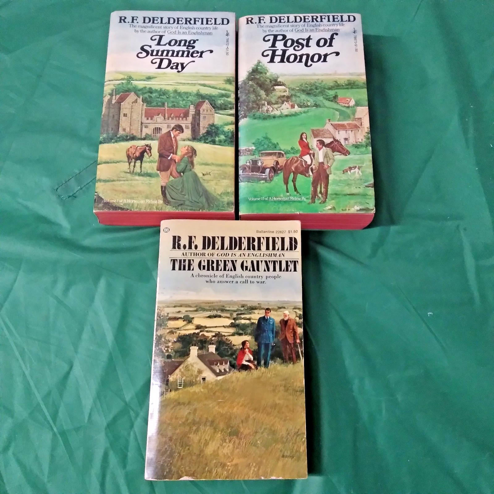 3 Book Lot by R. f. Delderfield PB THe Green Gauntlet Long Summer Day see below