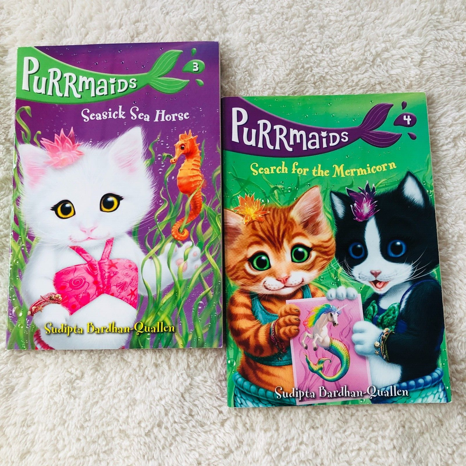 PURRMAIDS Series 5 PB Books (#1 – 5) by Sudipta Bardhan-Quallen Ages 6-9 years