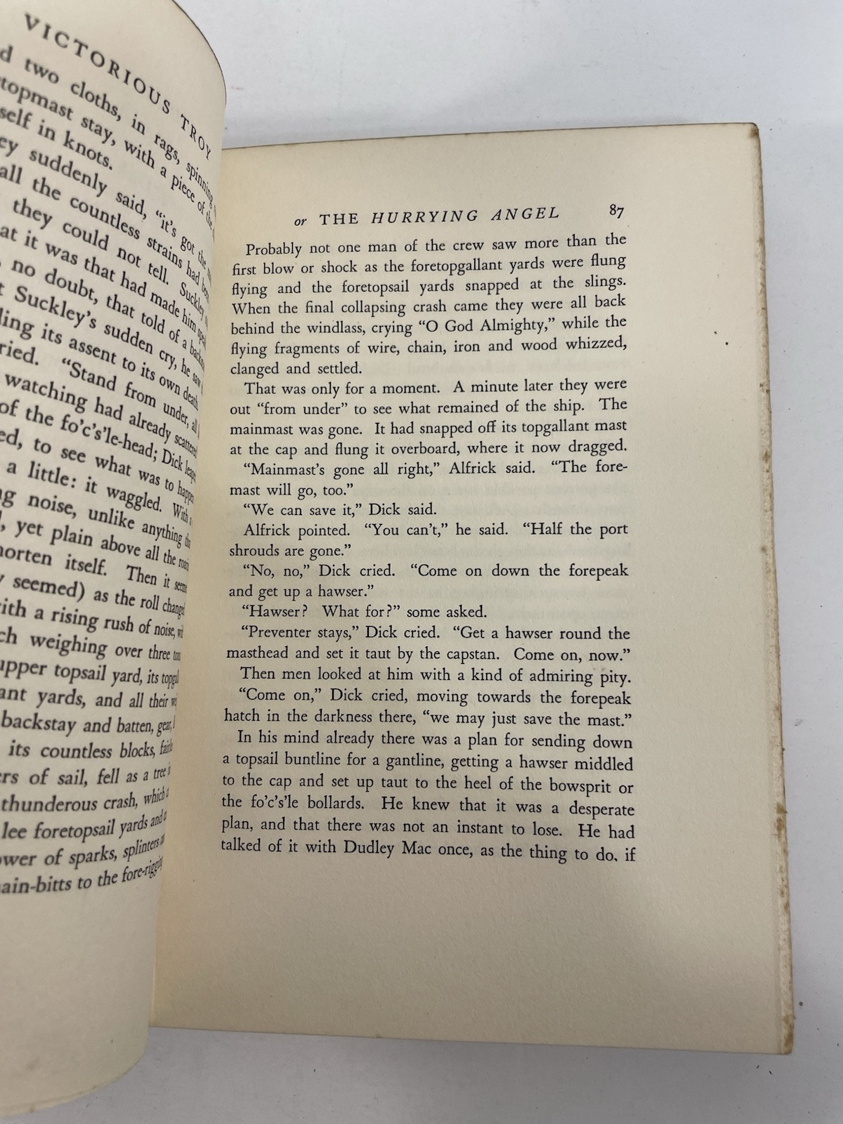 John Masefield VICTORIOUS TROY Macmillan Company 1935 HC