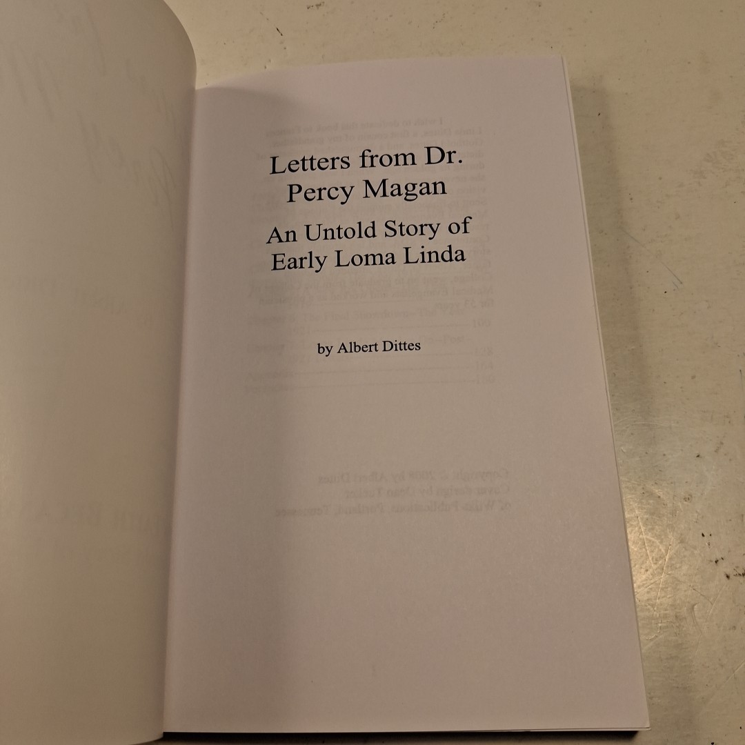Letters from Dr. Percy Magan by Albert Dittes (2008 Paperback)
