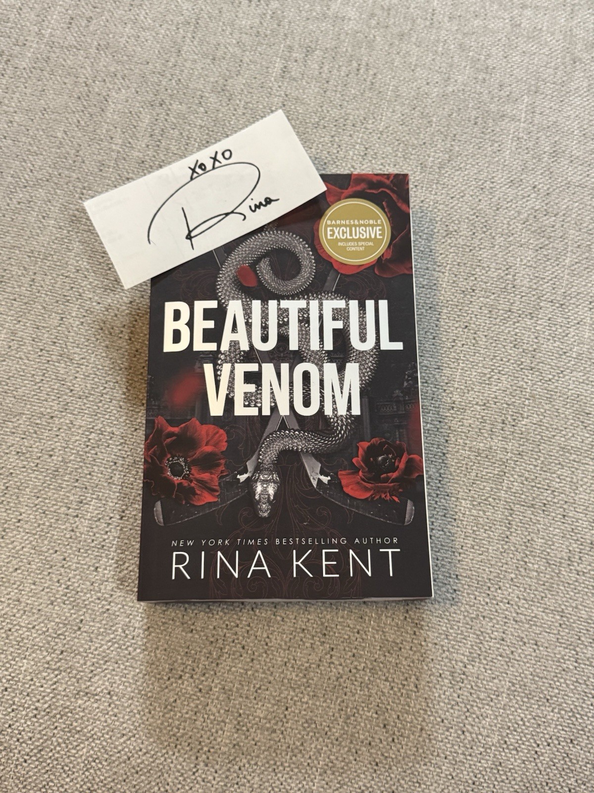 Beautiful Venom Rina Kent Barnes & Noble Exclusive With Signed Bookplate B&N