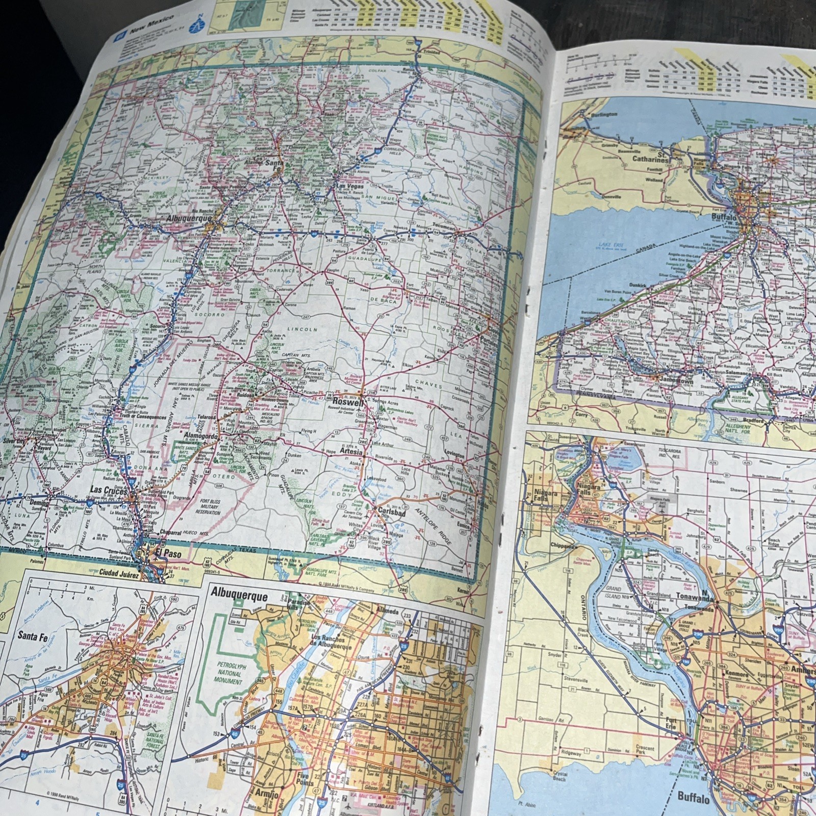Rand McNally Road Atlas 1998: United States, Canada, Mexico, Good Condition