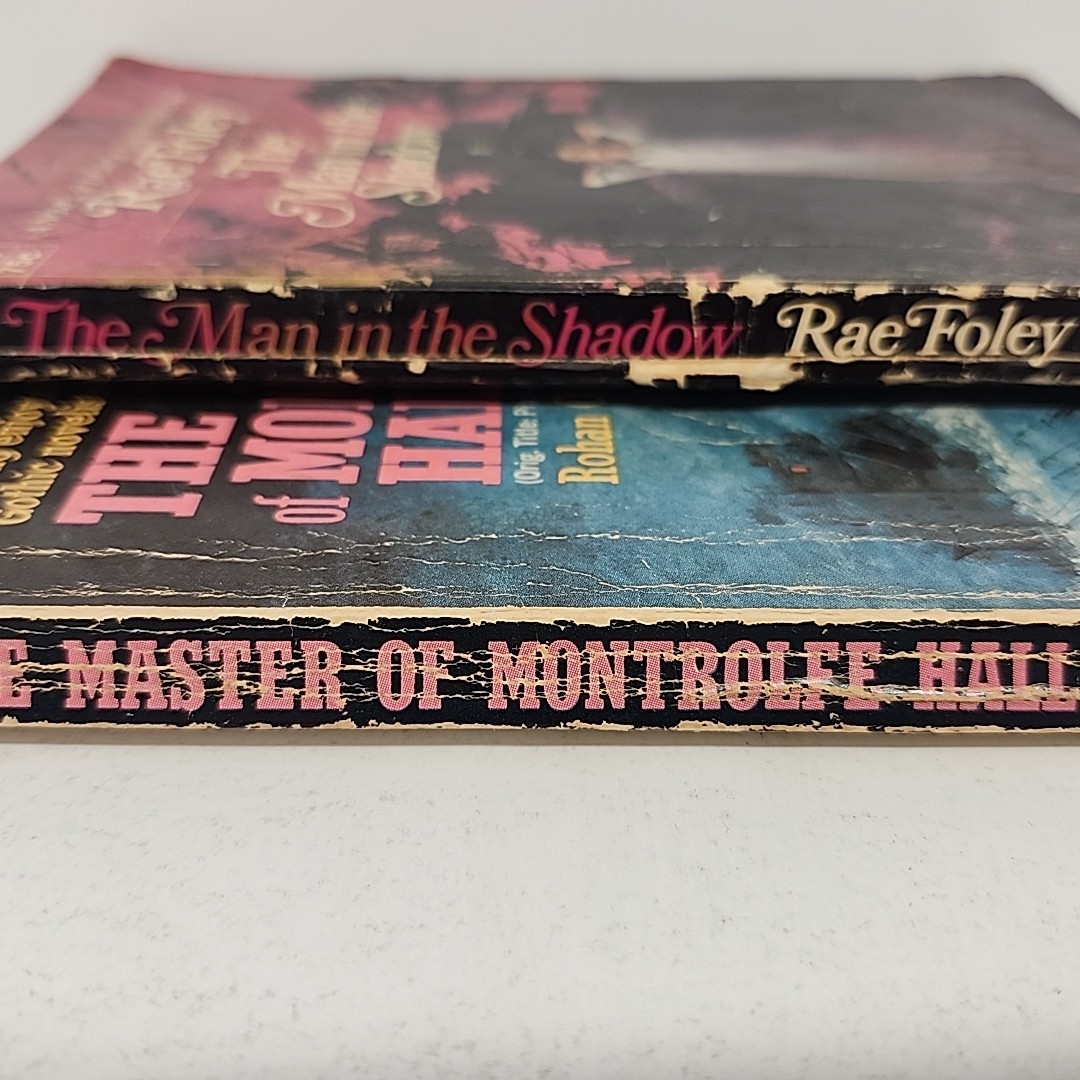 Vintage Gothic Romance Paperback Lot (2) Dell & Ace Star 1950s–70s VERY POOR