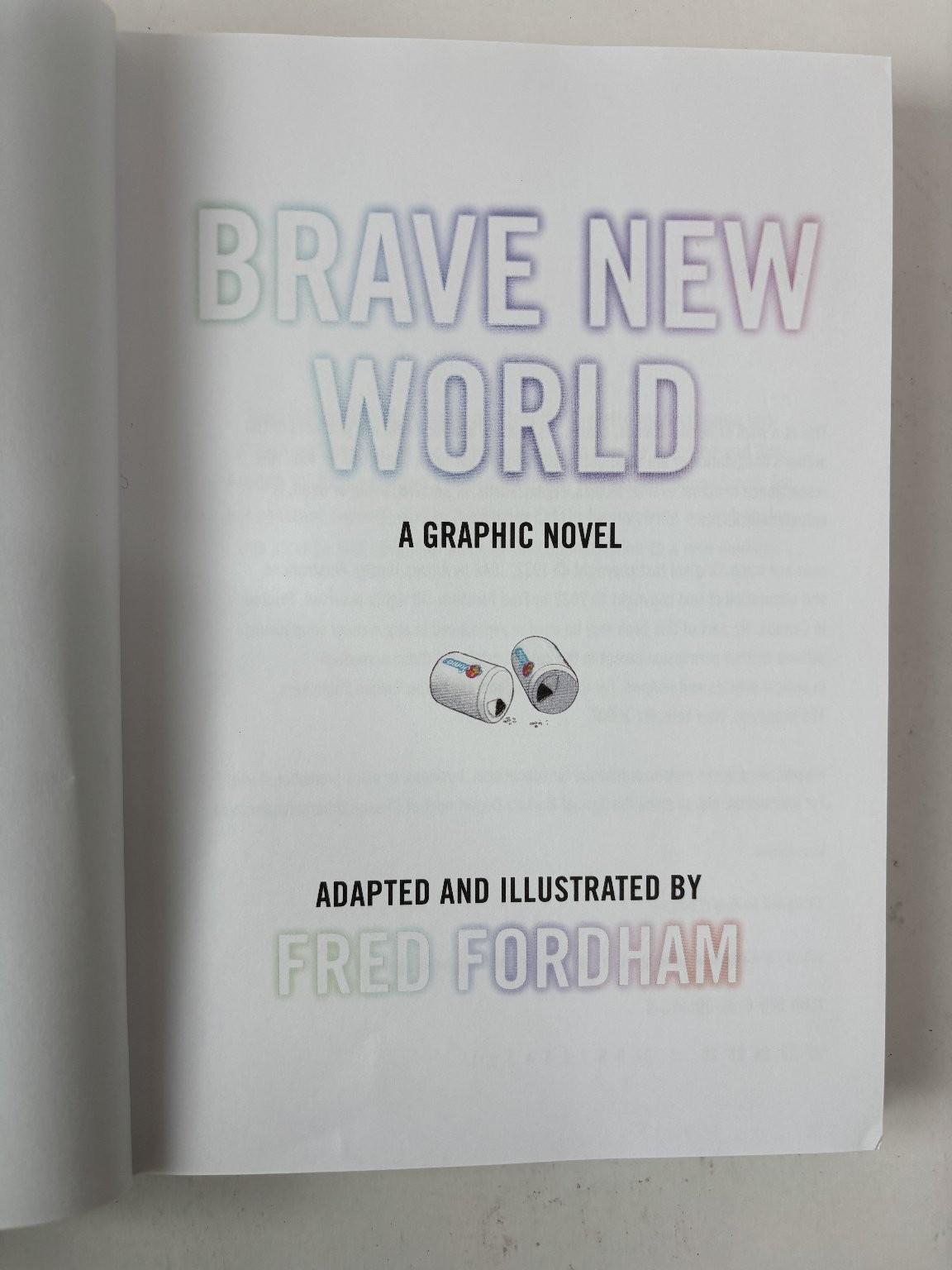 Brave New World Aldous Huxley 2022 First Edition Graphic Novel HarperCollins