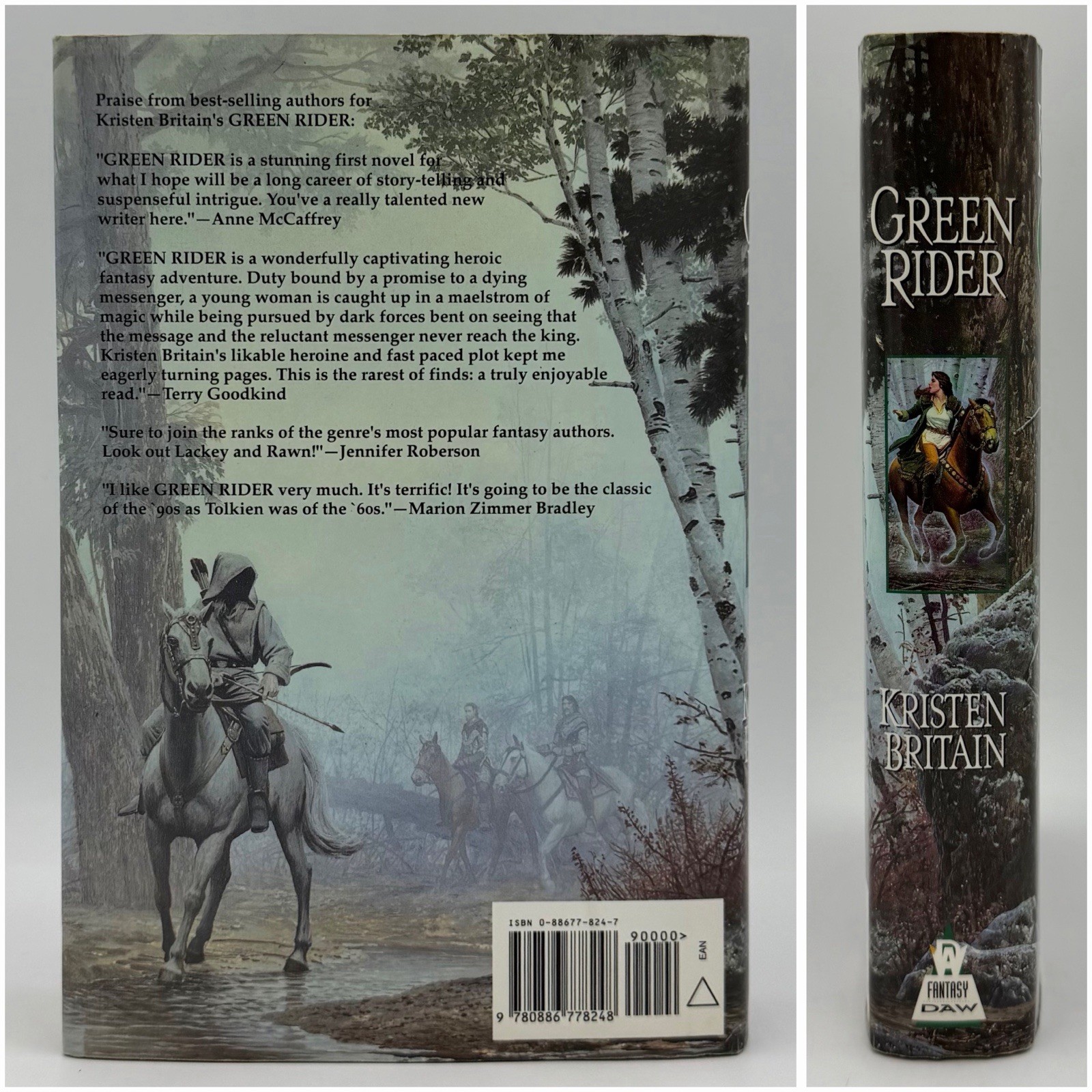 Green Rider – Kristen Britain (1st edition 1st print HC) DAW Books, 1998