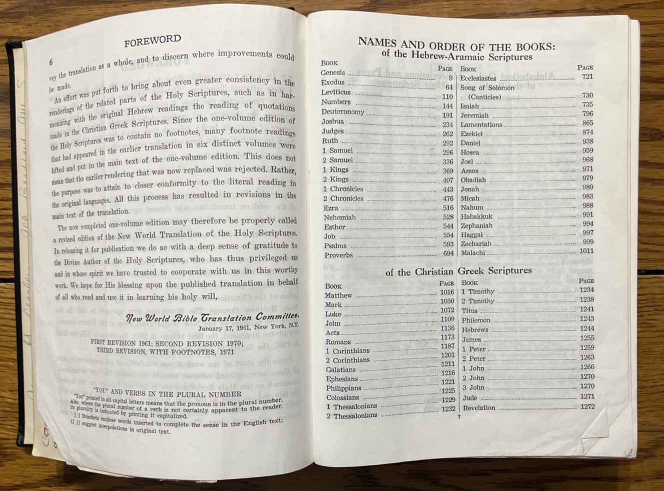New World Translation HC Large Bible & Comprehensive Concordance Watchtower