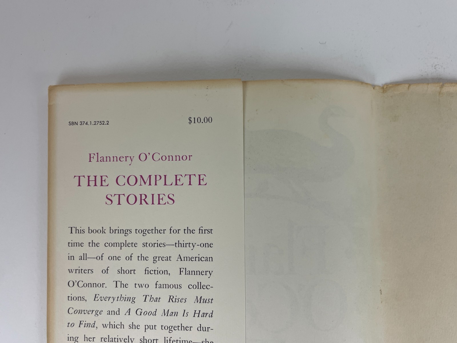 Flannery O’Connor The Complete Stories *true 1st edition/print* 1971 HC DJ VG