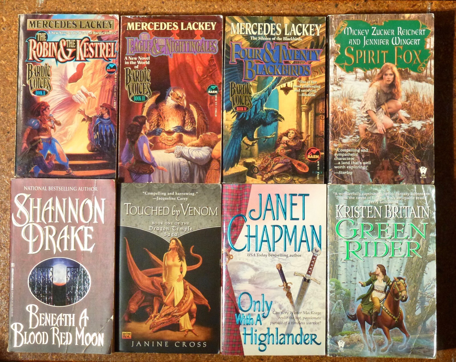 Science Fiction • Fantasy • Lot, Bundle of 8 • Mercedes Lackey • Kristen Britain