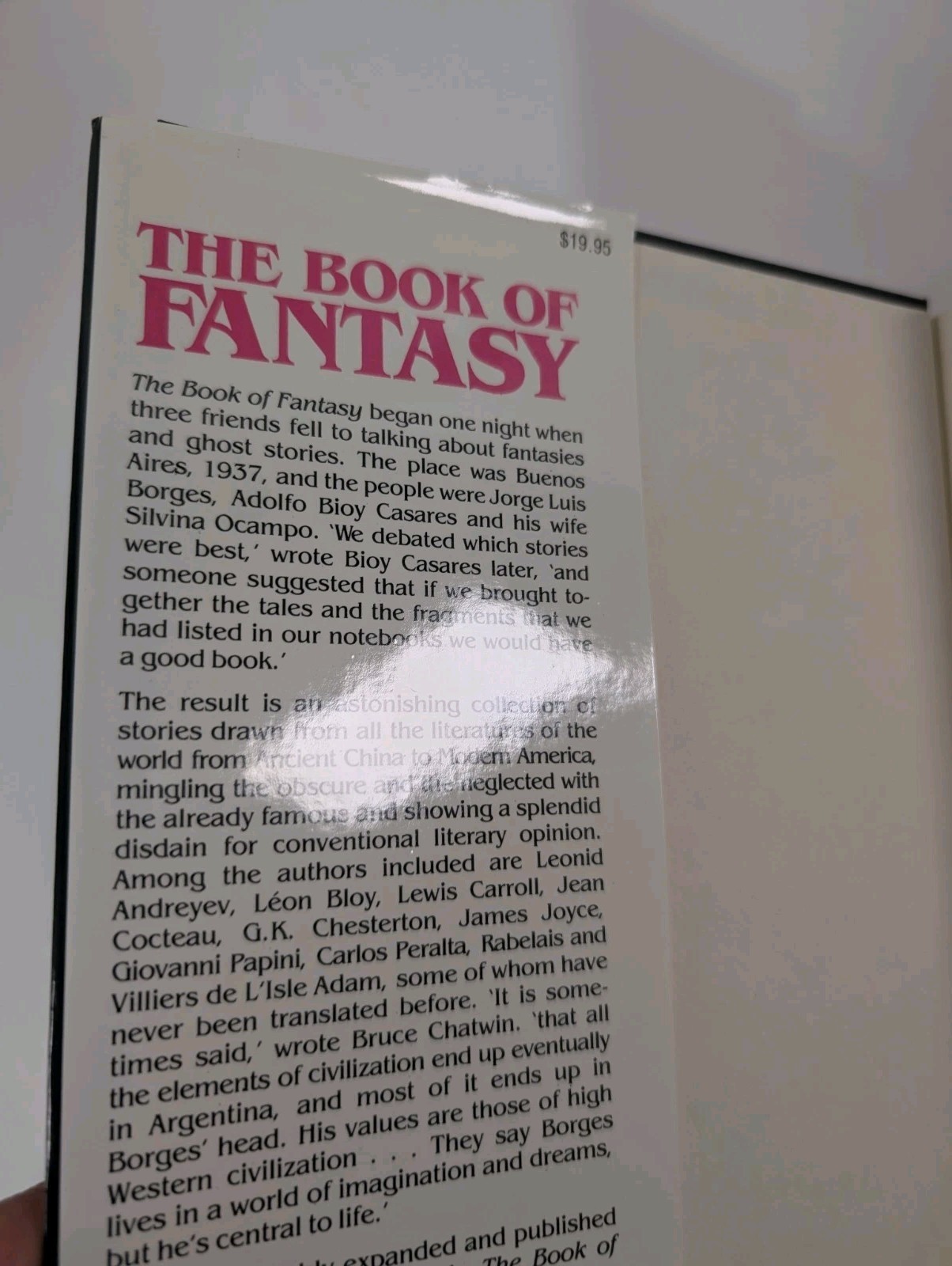 Book of Fantasy by Jorge Luis Borges (1988, Hardcover)