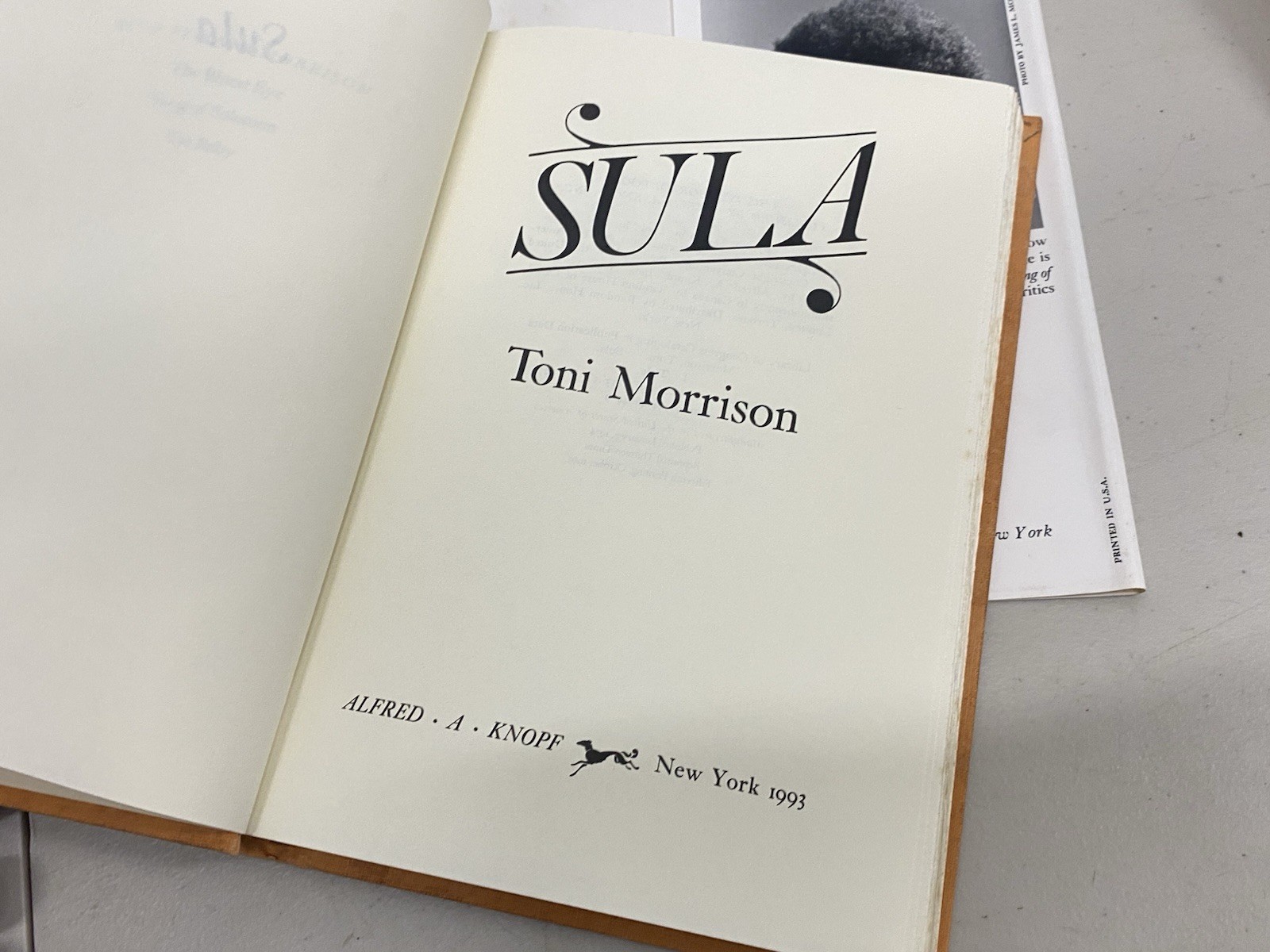 (5) Toni Morrison HC DJ Lot Song of Solomon Sula Beloved Tar Baby Paradise Knopf