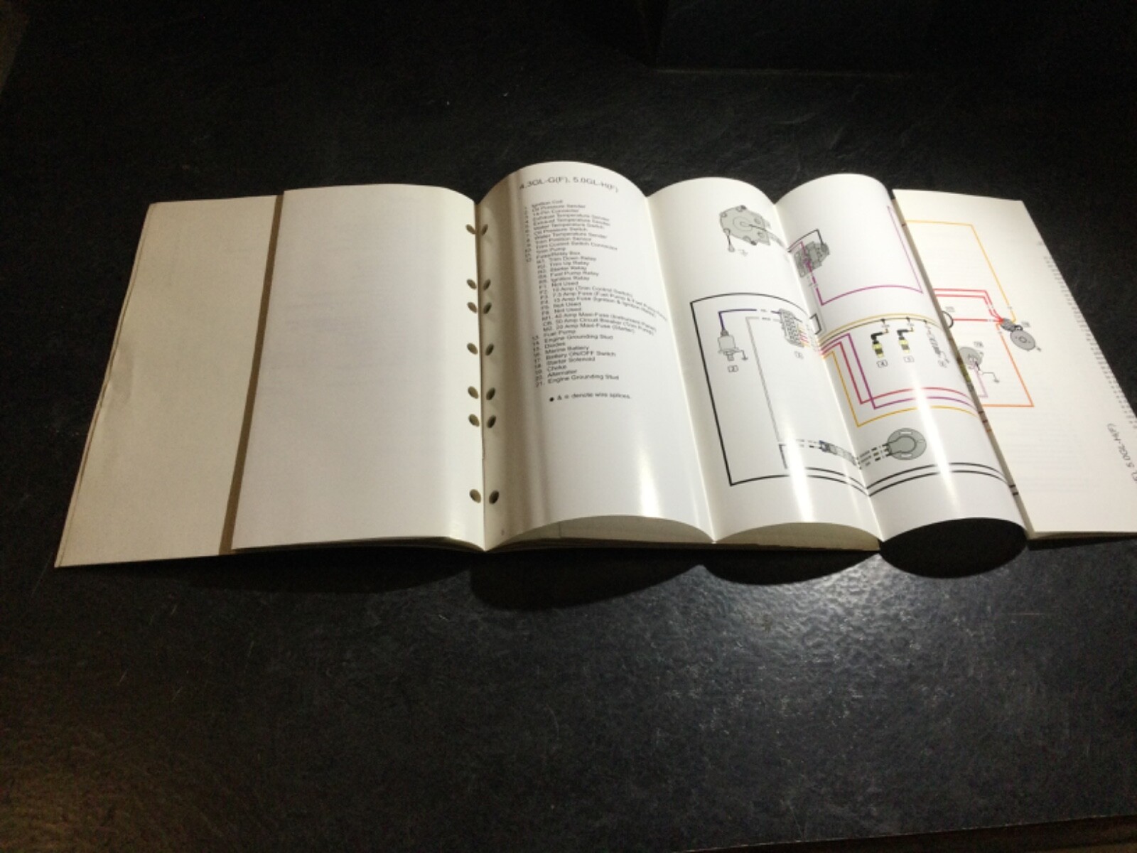 Volvo Penta 3.0L 4.3L, 5.0L, 5.7L, 8.1L Wiring Diagrams Workshop Manual L4 V6 V8