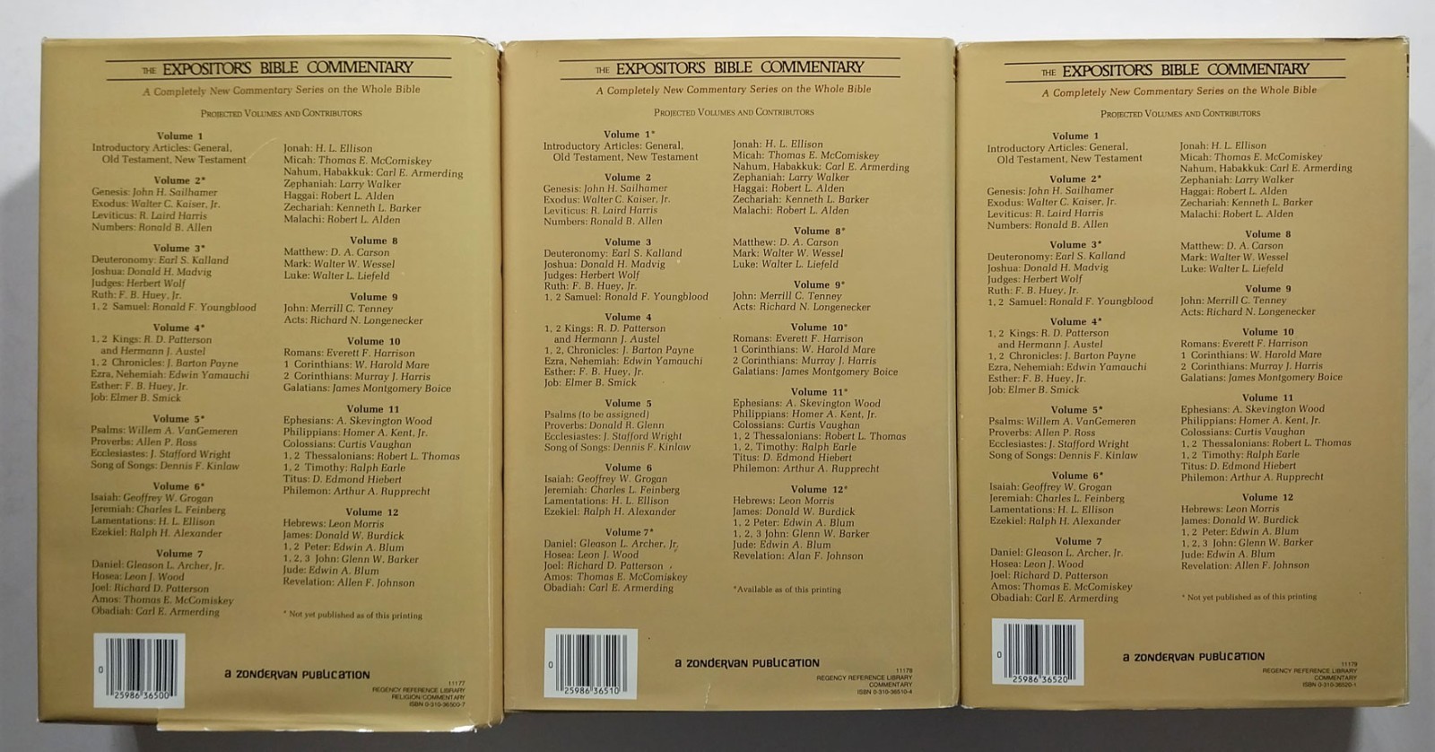 Lot 5 Expositor’s Bible Commentary Series Vol 8 – 12 Gaebelein HCDJ Zondervan
