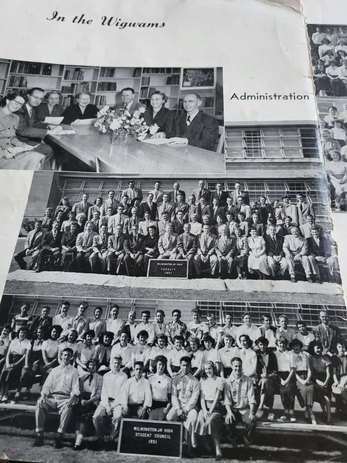 1952 Winter Wilmington Jr. High School The Warrior Yearbook 12 pages Poor Cond.