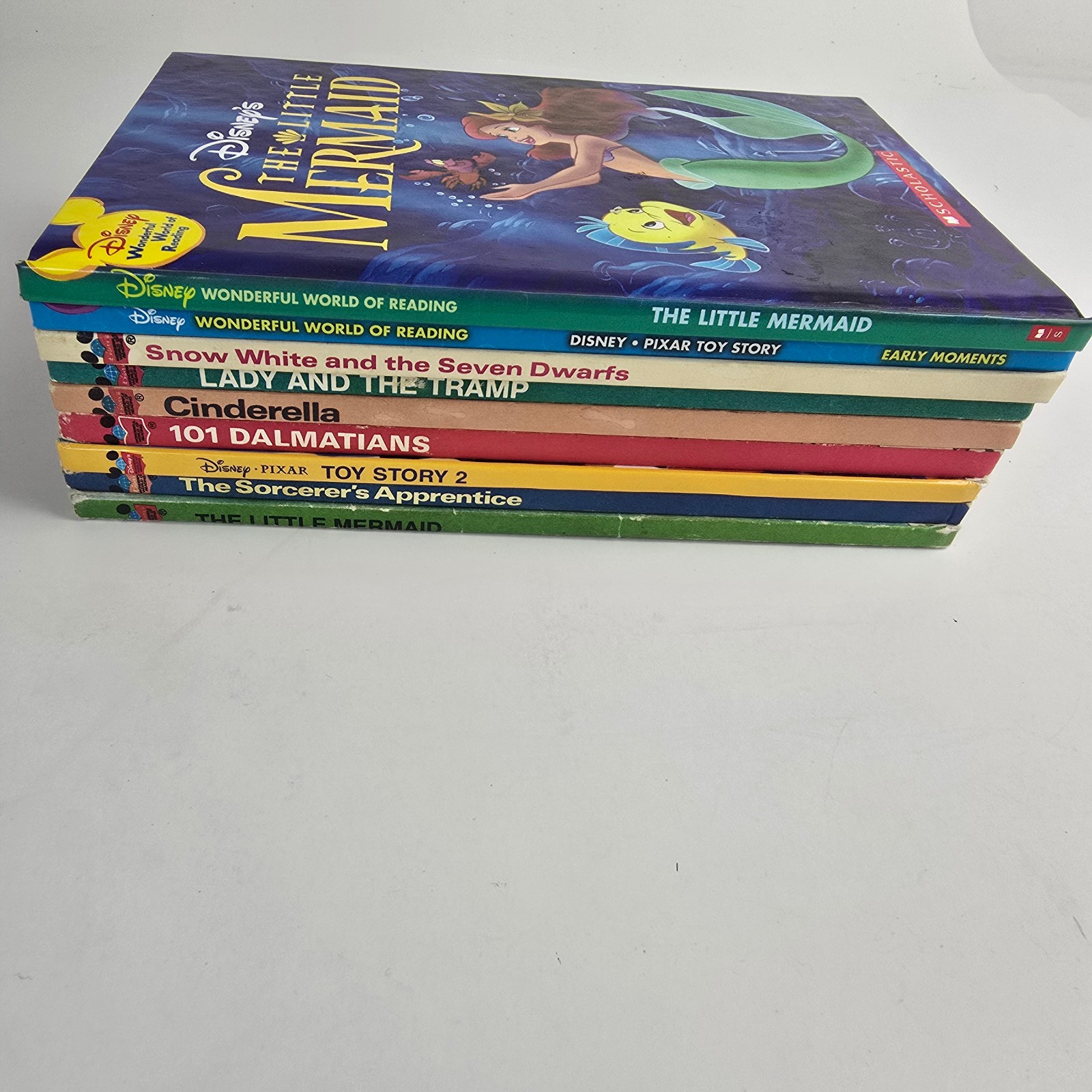 Vintage Disney’s Wonderful World of Reading Lot of 9 Hardcover Books 70s 80s