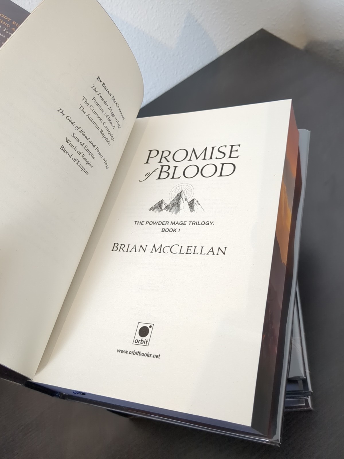 The Powder Mage Trilogy by Brian McClellan – Broken Binding – Tier 2 Unsigned
