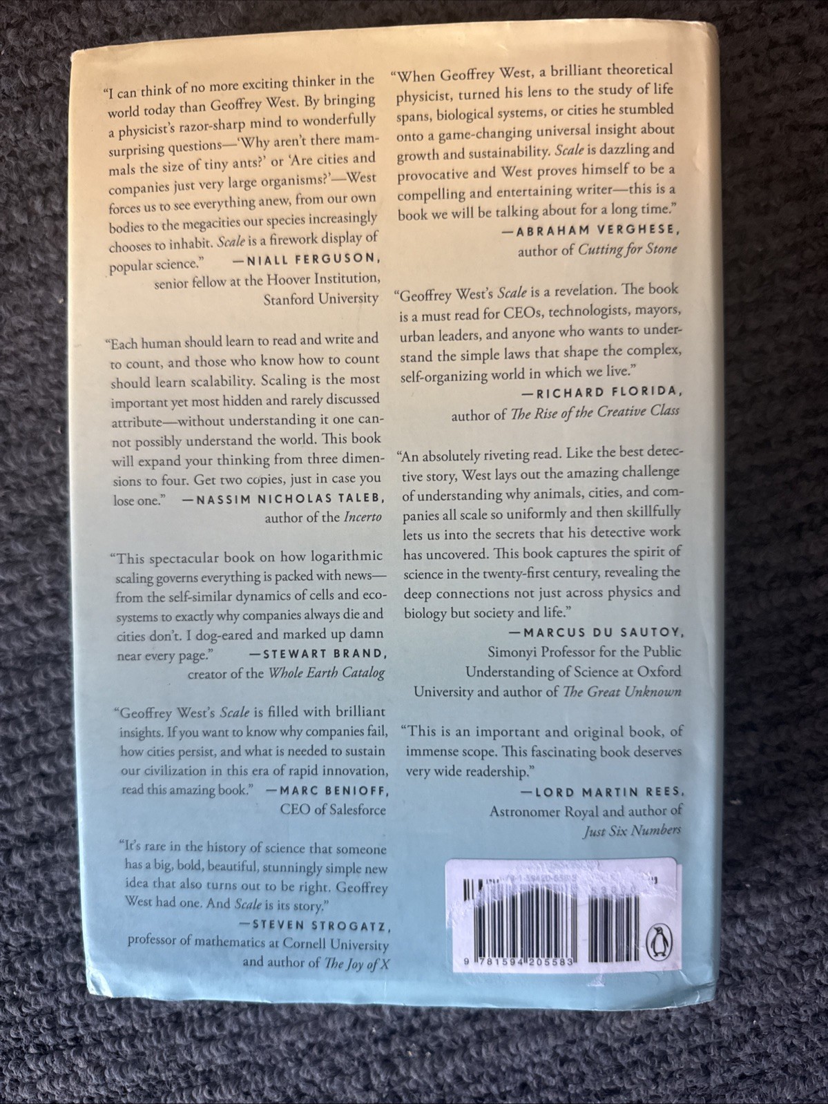 Scale: The Universal Laws of Growth,…, West, Geoffrey Hardcover
