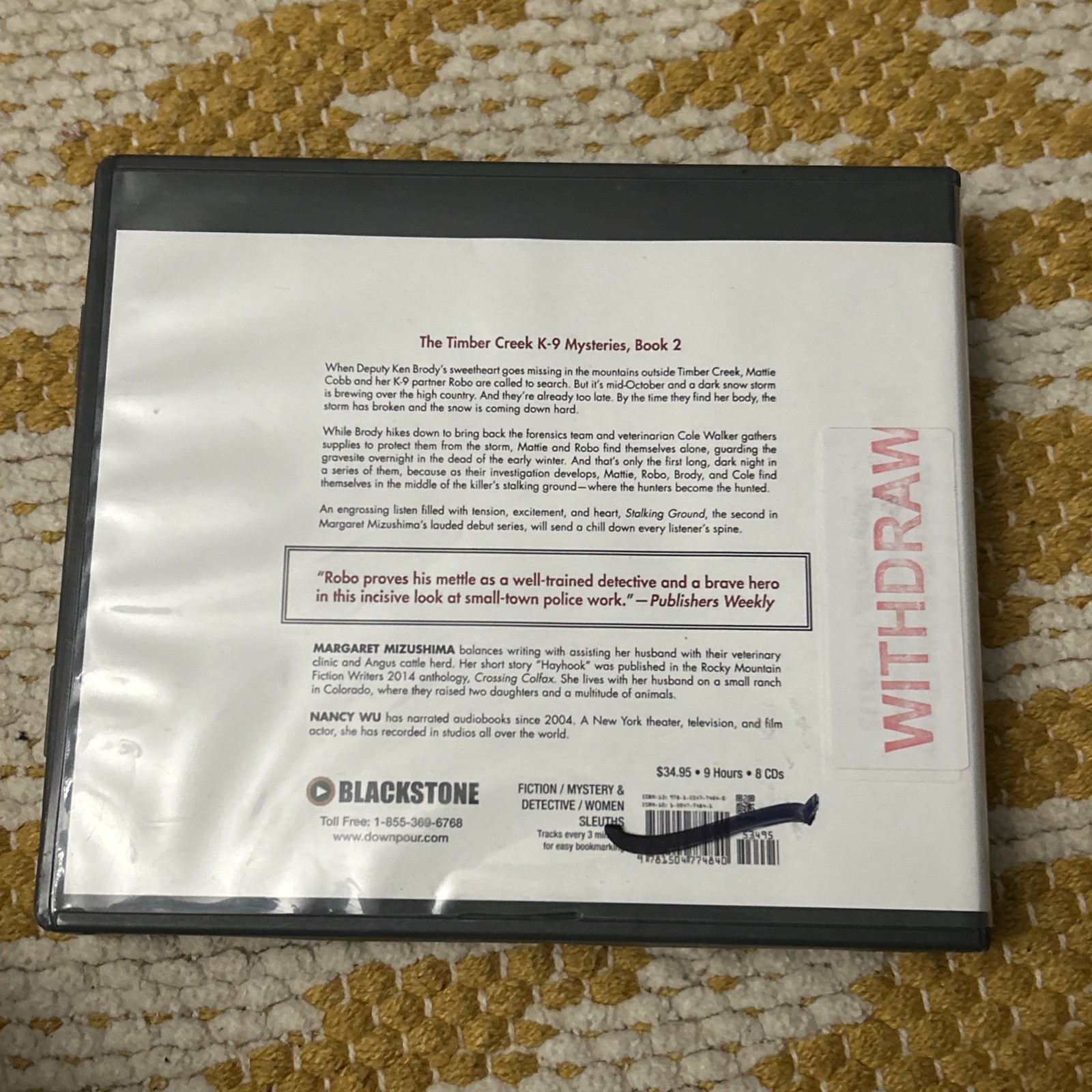 Stalking Ground by Margaret Mizushima 2016 Unabridged CD Audiobook On CDs