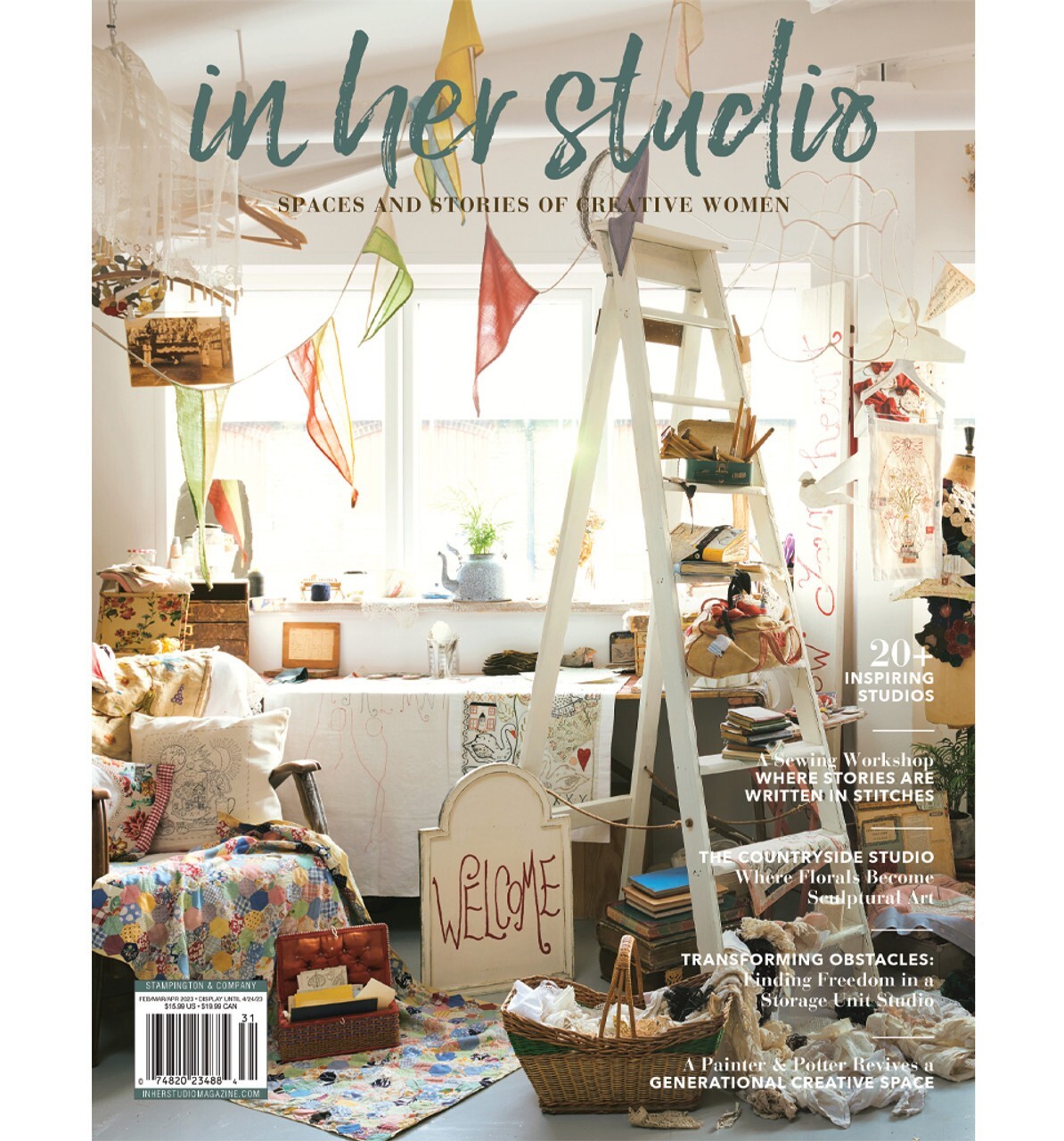 IN HER STUDIO MAGAZINE | FEB/MAR/APR 2023 | 20+ INSPIRING STUDIO