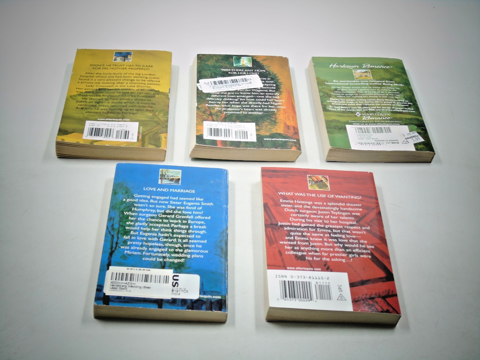 Vintage Lot of 10 Betty Neels Harlequin Romance Paperback Books, See Description
