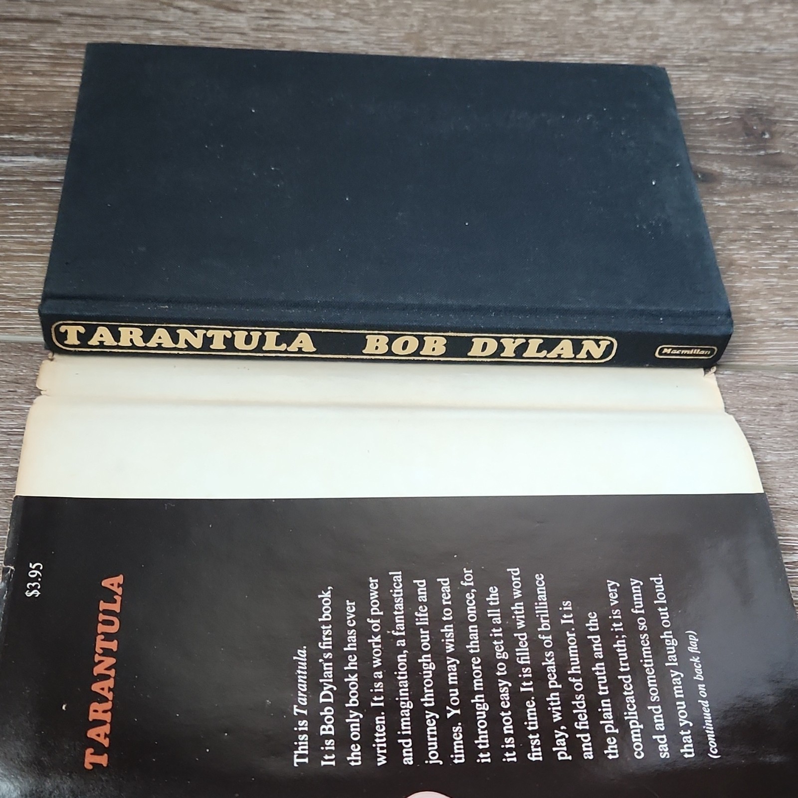 Bob Dylan Tarantula Hardcover w/ Dust Jacket 1971 2nd Printing Macmillan NY