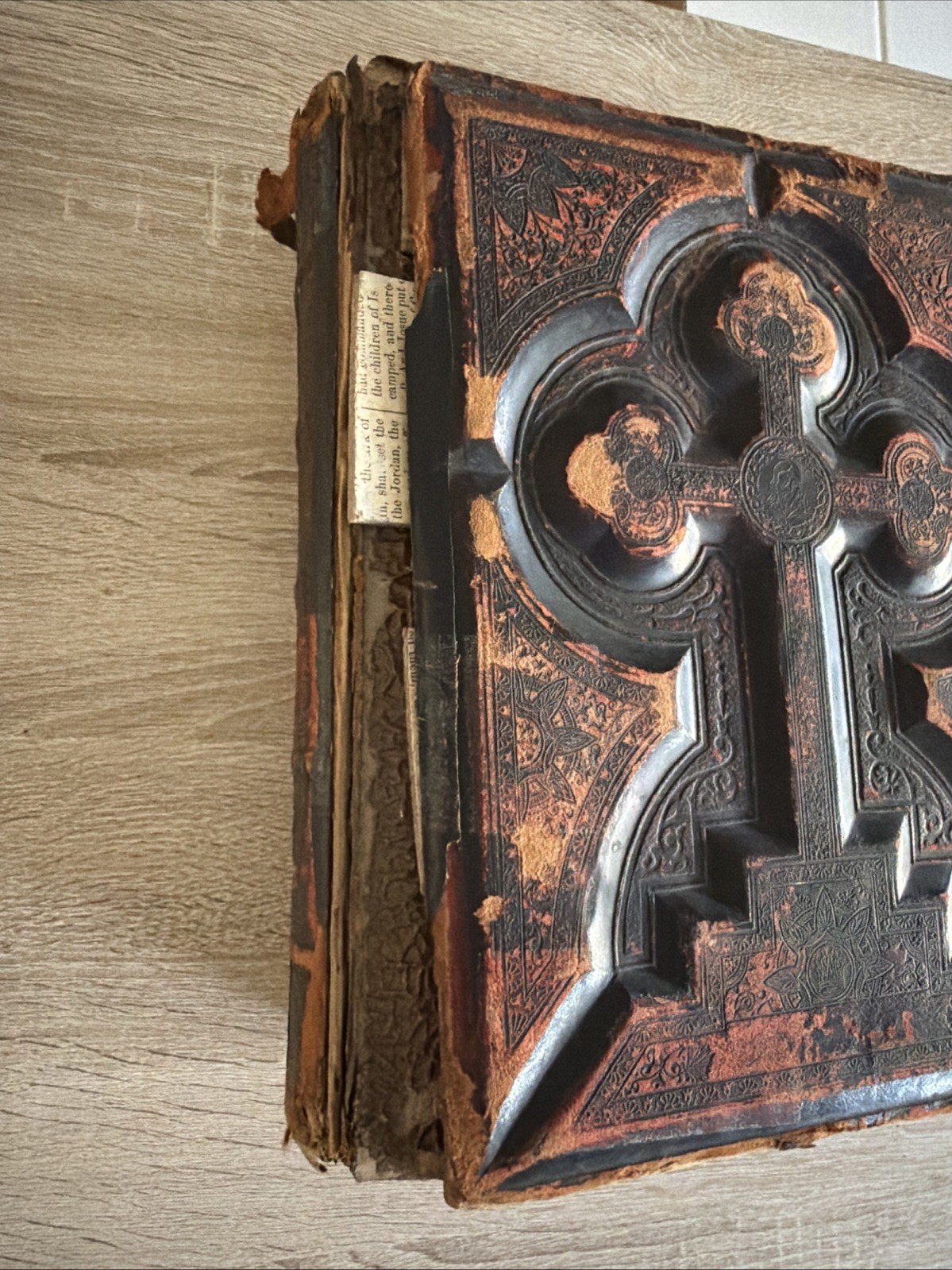 Antique 1800s The Holy Bible Revised with Annotations by the Rev. R. Challoner