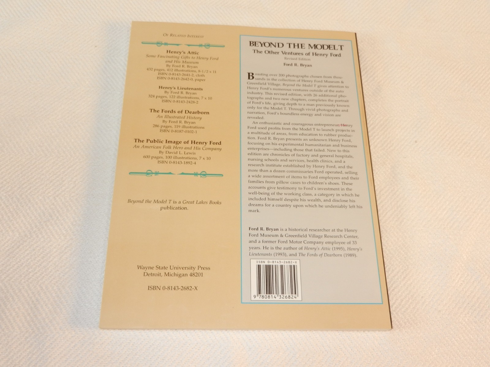MICHIGAN „BEYOND THE MODEL T: THE OTHER VENTURES OF HENRY FORD“ 200 Photos