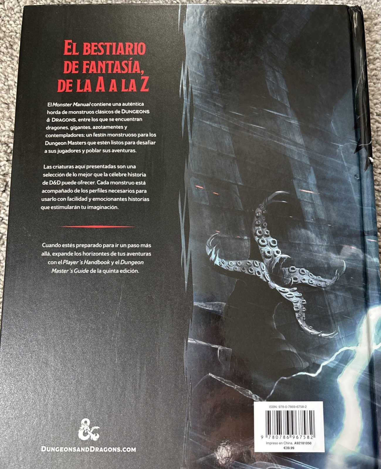 Dungeons & Dragons 5th Edition – Manual De Monstruos | Monster Manual – Spanish